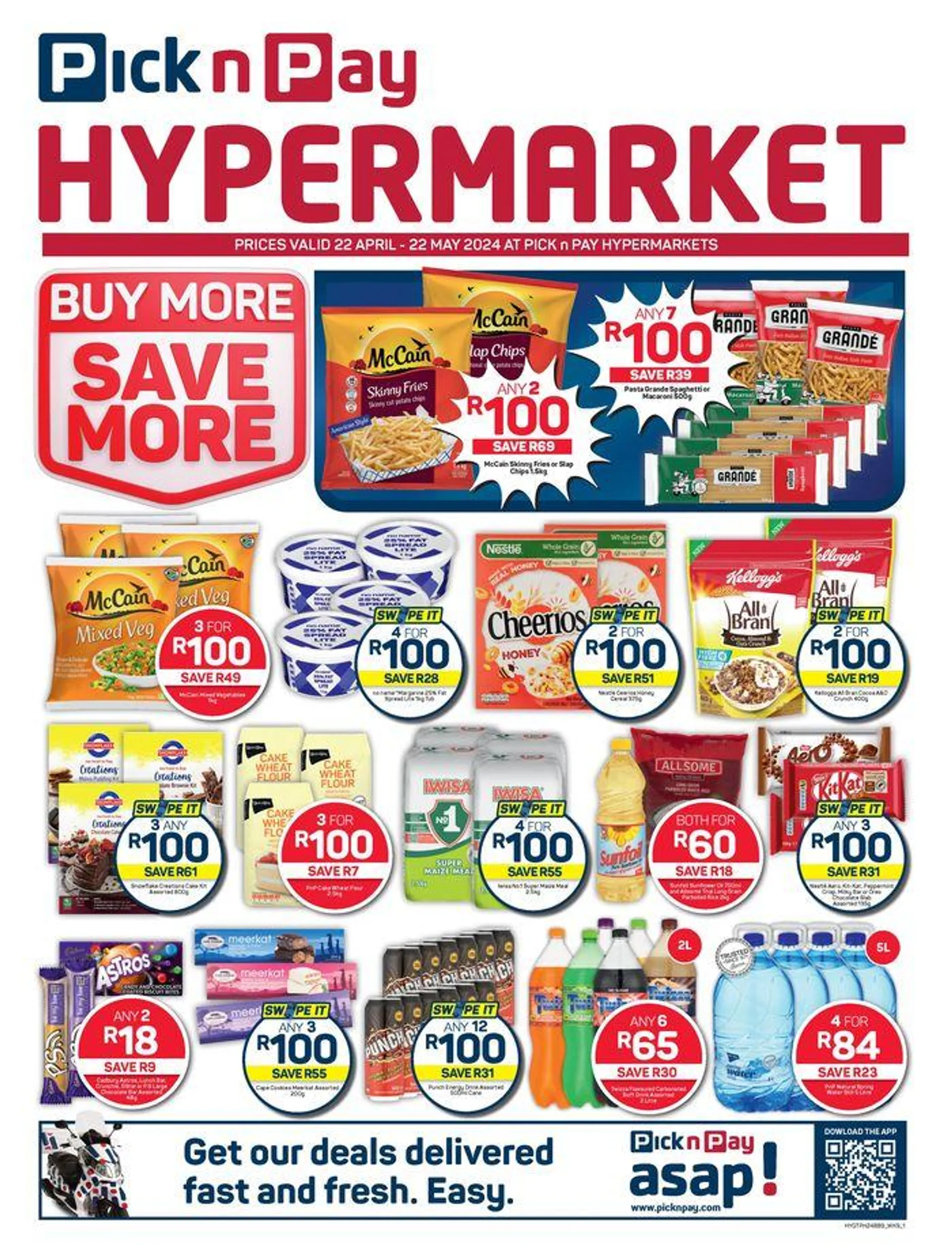 Pick n Pay Hypermarket weekly specials 22 April - 22 May - 1