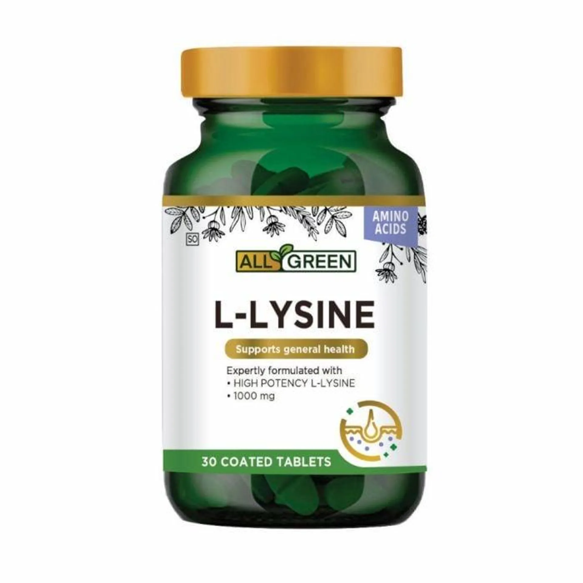 All Green - L-lysine 30s