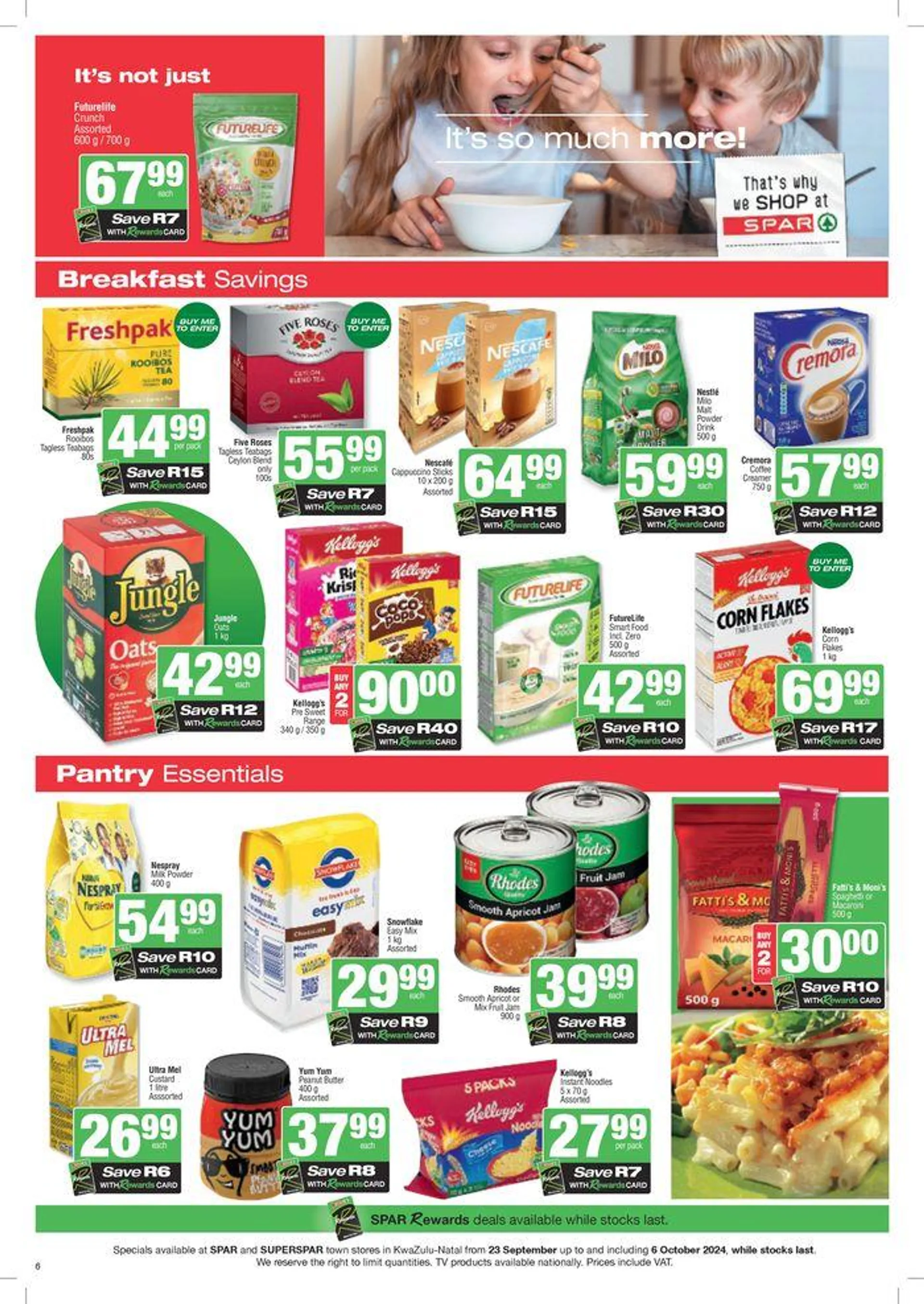 Specials Spar from 23 September to 6 October 2024 - Catalogue Page 6