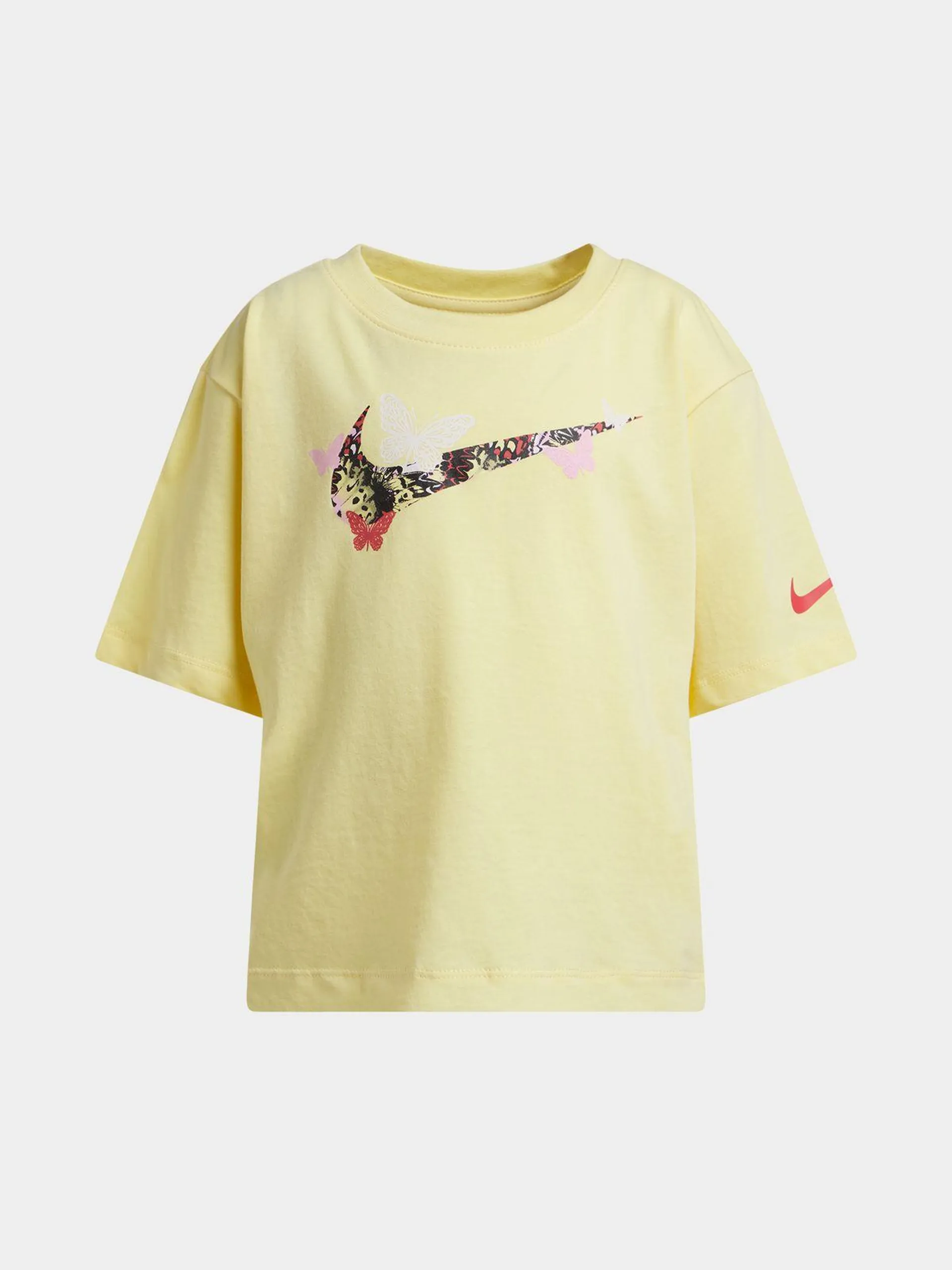 Nike Unisex Kids Yellow Meta-Morph Boxy T-Shirt