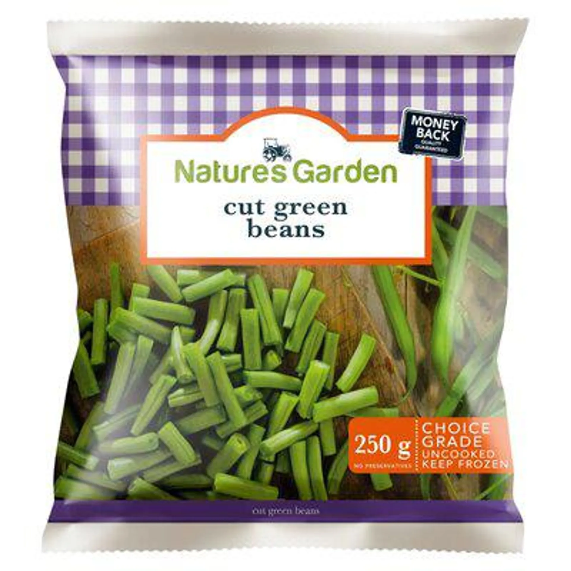 Natures Garden Cut Green Beans 250g