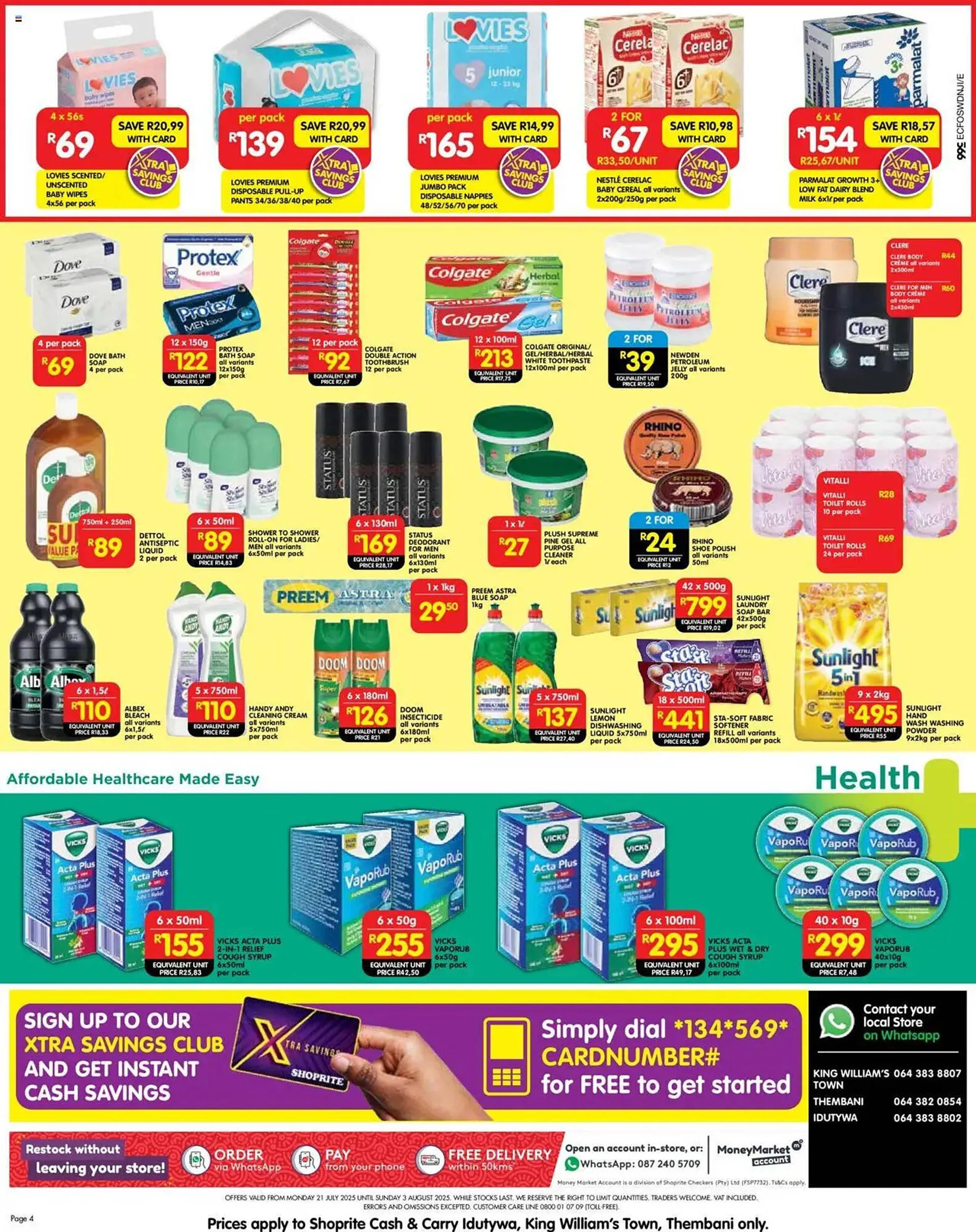 Shoprite catalogue from 21 July to 3 August 2025 - Catalogue Page 1