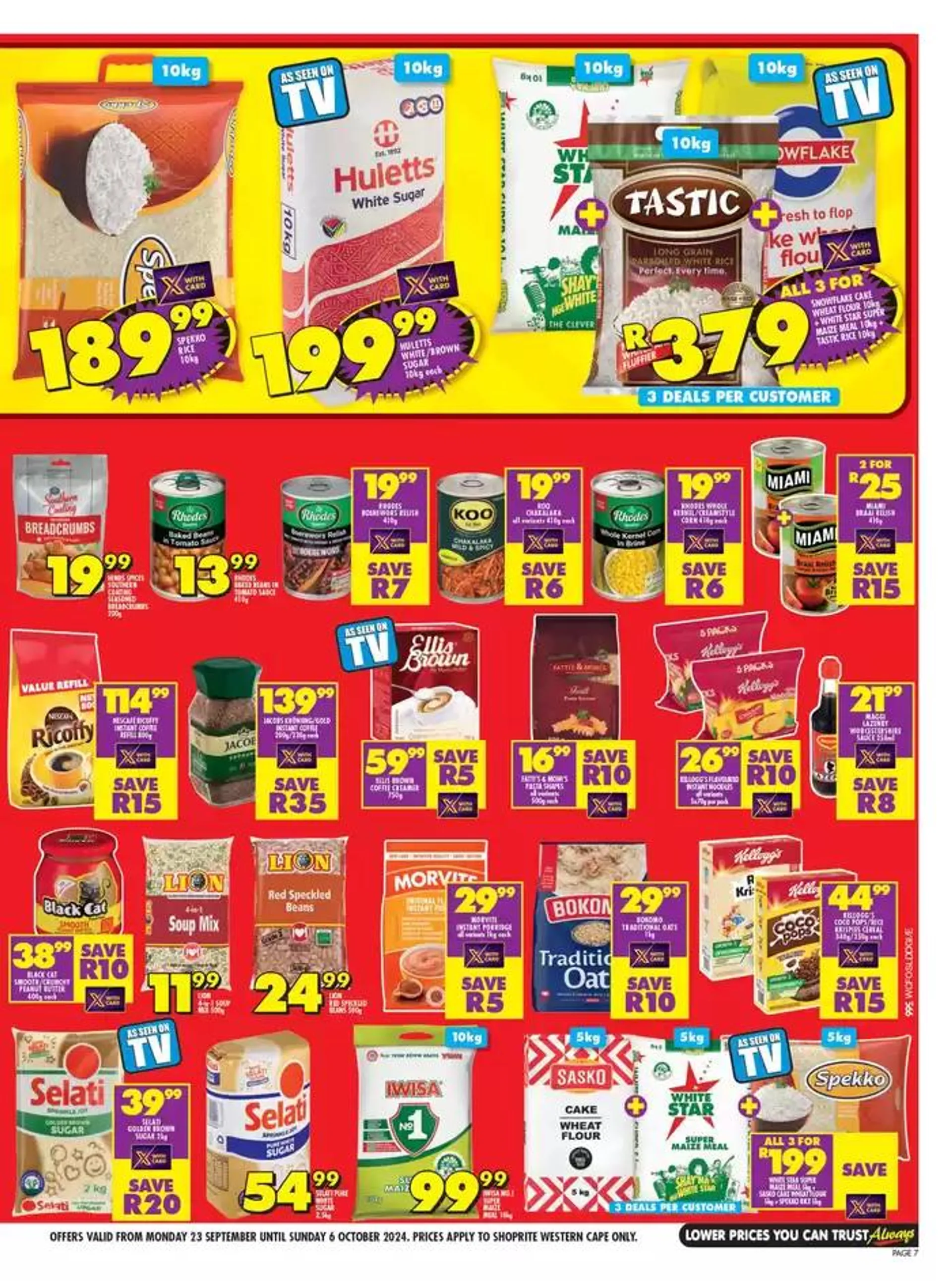 Shoprite Promise Western Cape  from 24 September to 6 October 2024 - Catalogue Page 7