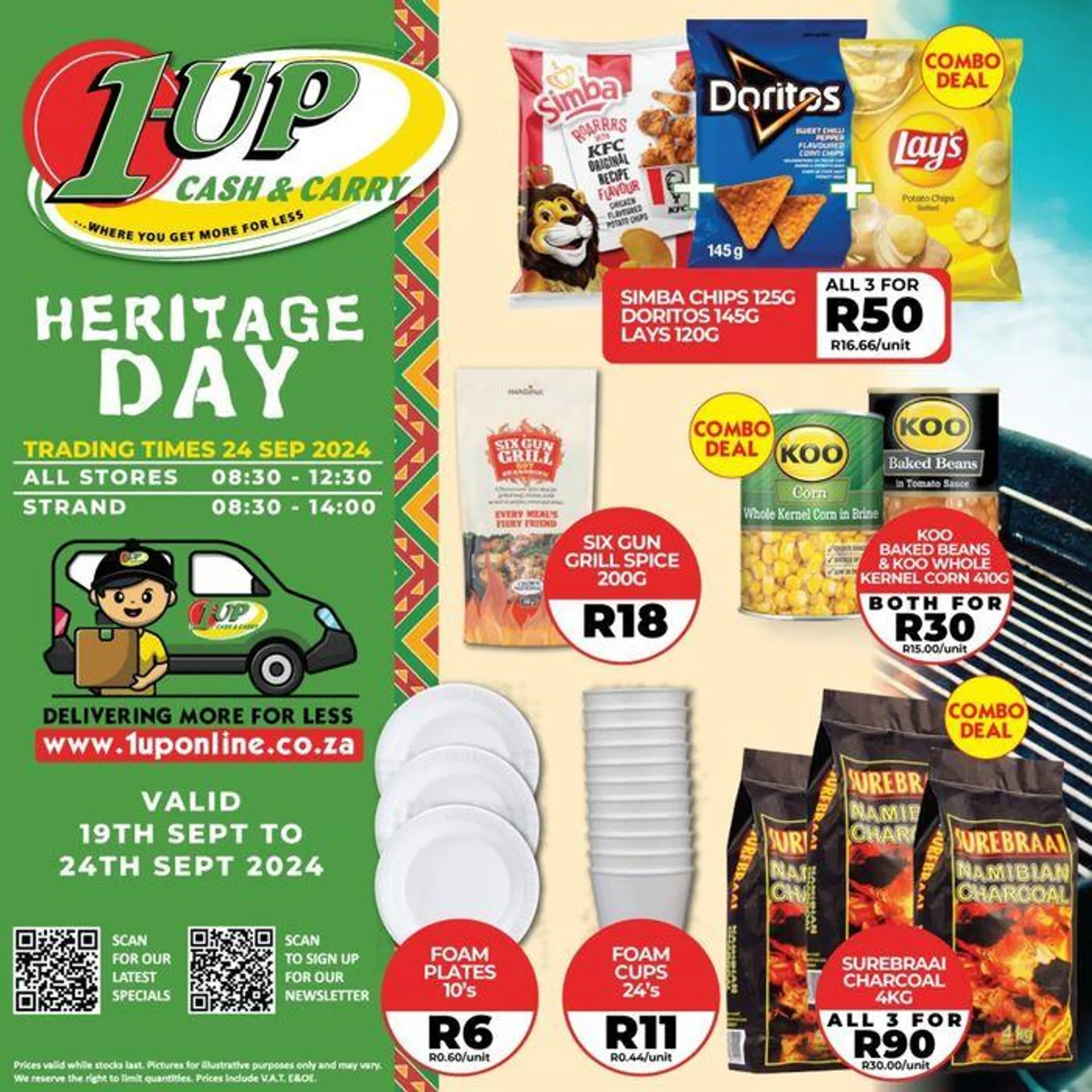 1UP weekly specials - 1