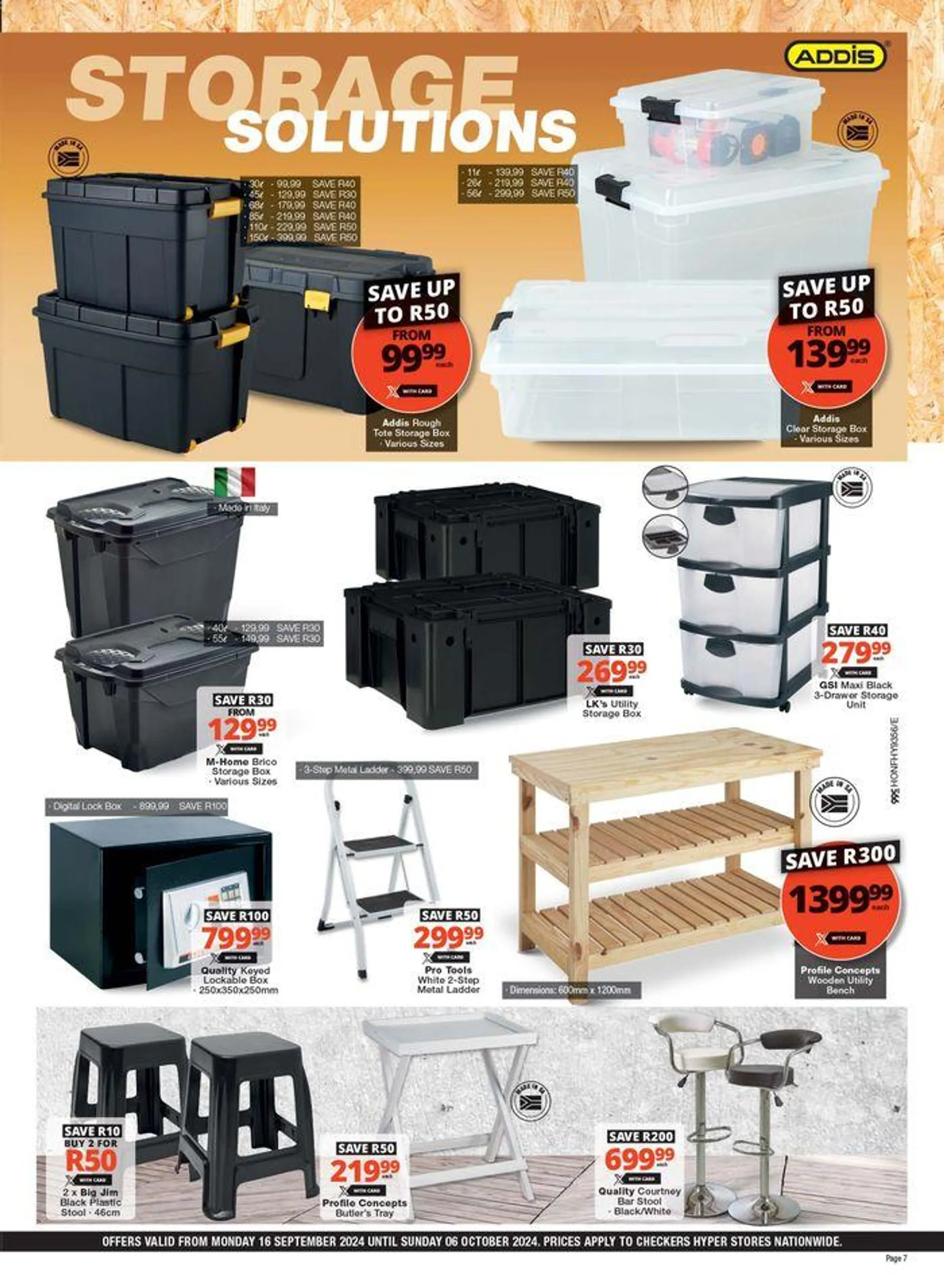 Checkers Hyper Spring DIY Promotion from 16 September to 6 October 2024 - Catalogue Page 7