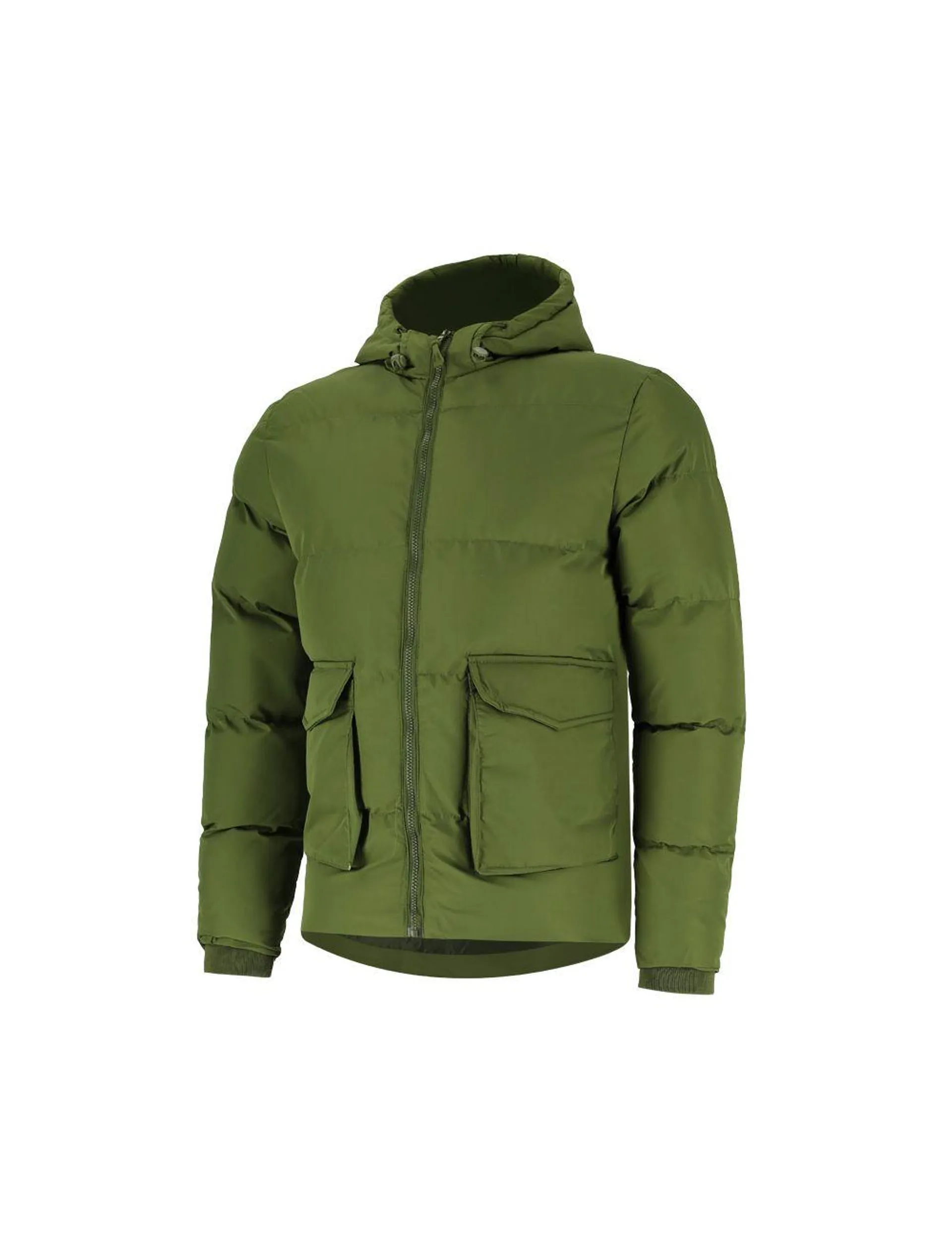 Nikos Patch Pocket Mens Padded Jacket Green