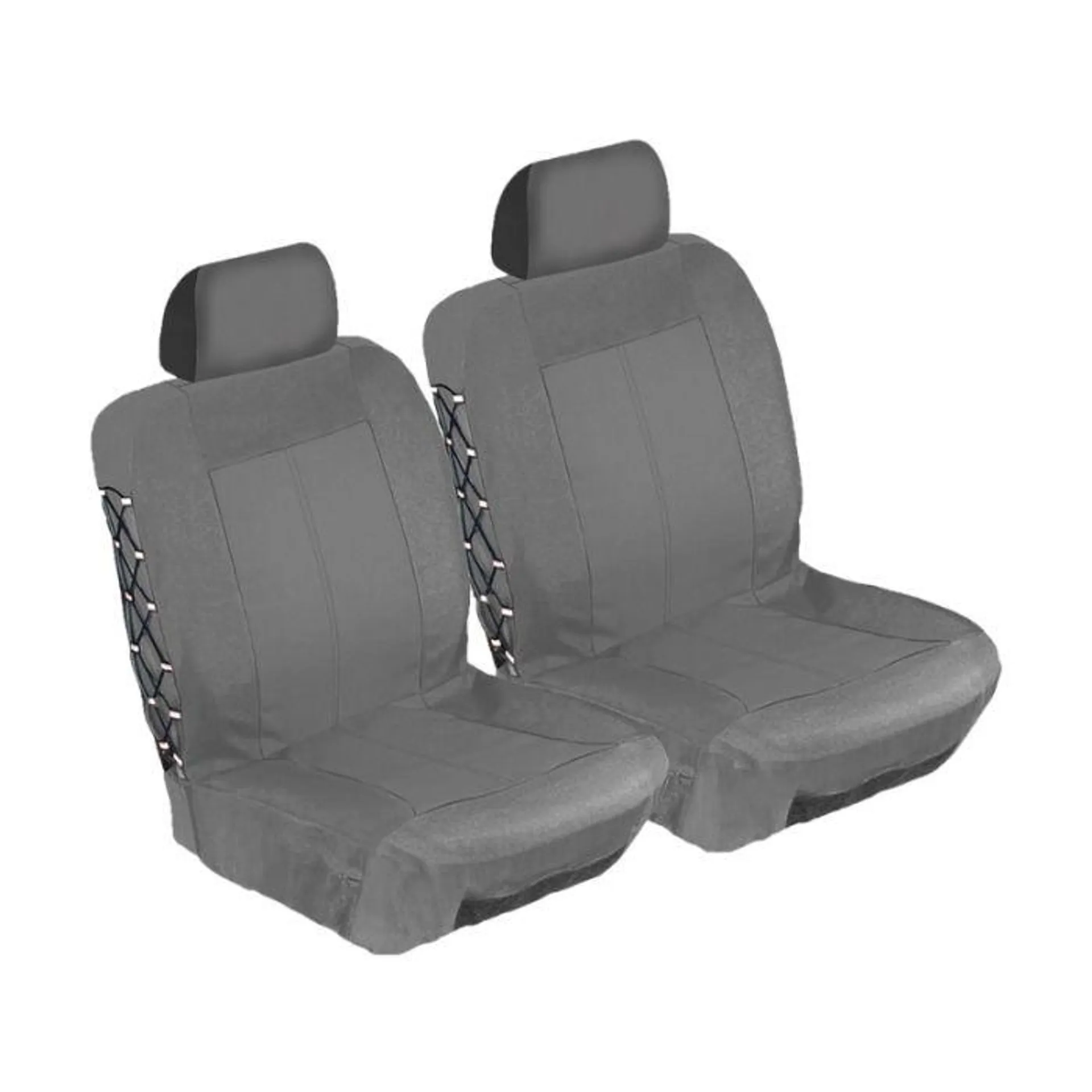 Midas Style 4X4 Safari II Seat Cover Set Front Grey