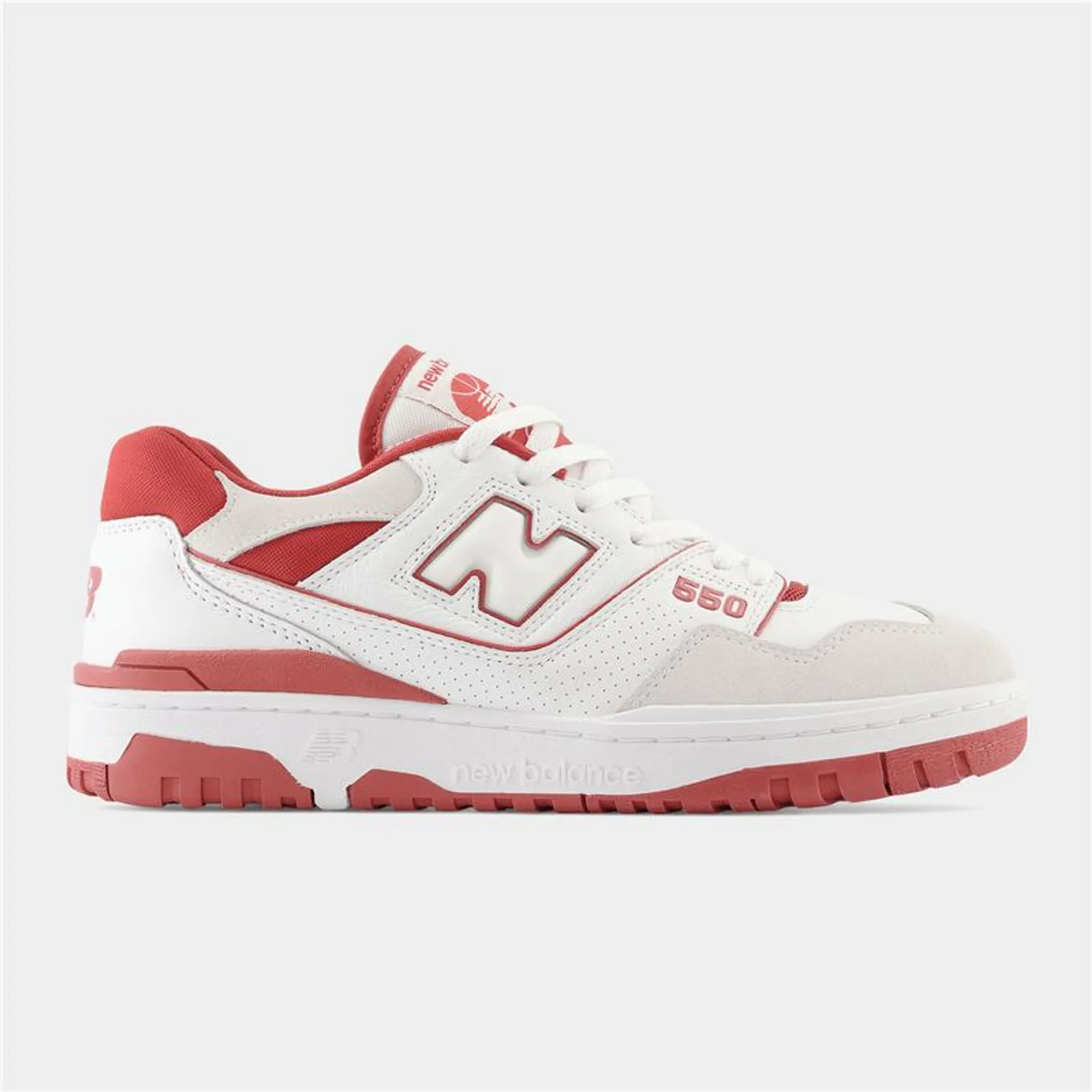 New Balance Men's 550 White/Orange Sneaker