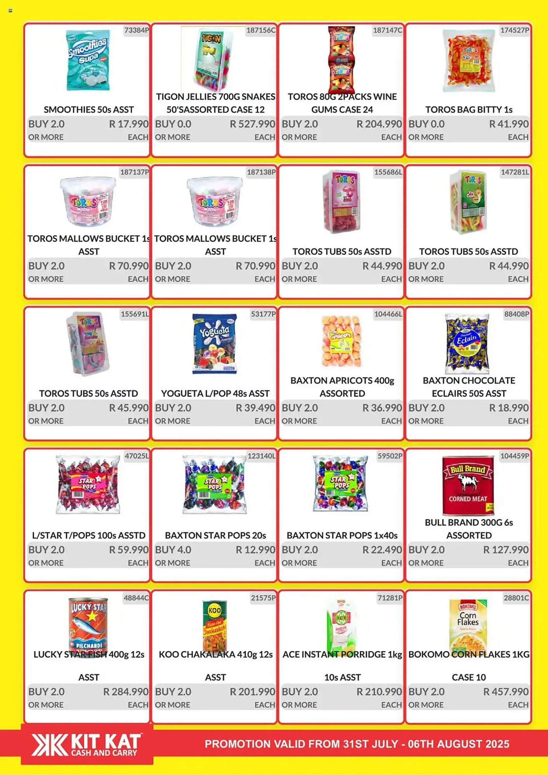 KitKat Cash and Carry catalogue from 31 July to 6 August 2025 - Catalogue Page 1