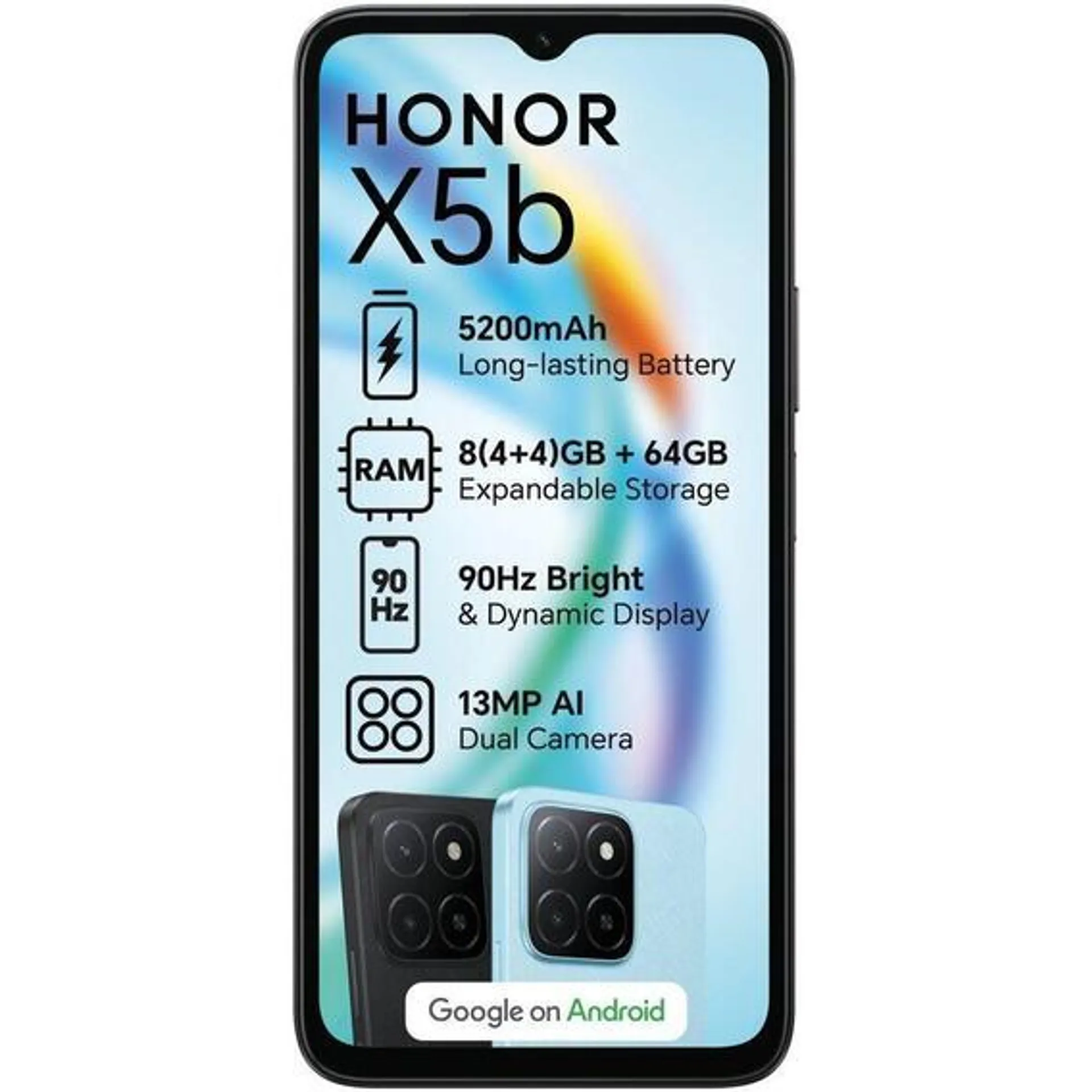 HONOR X5B 64GB 4G DS BLK 194 EA