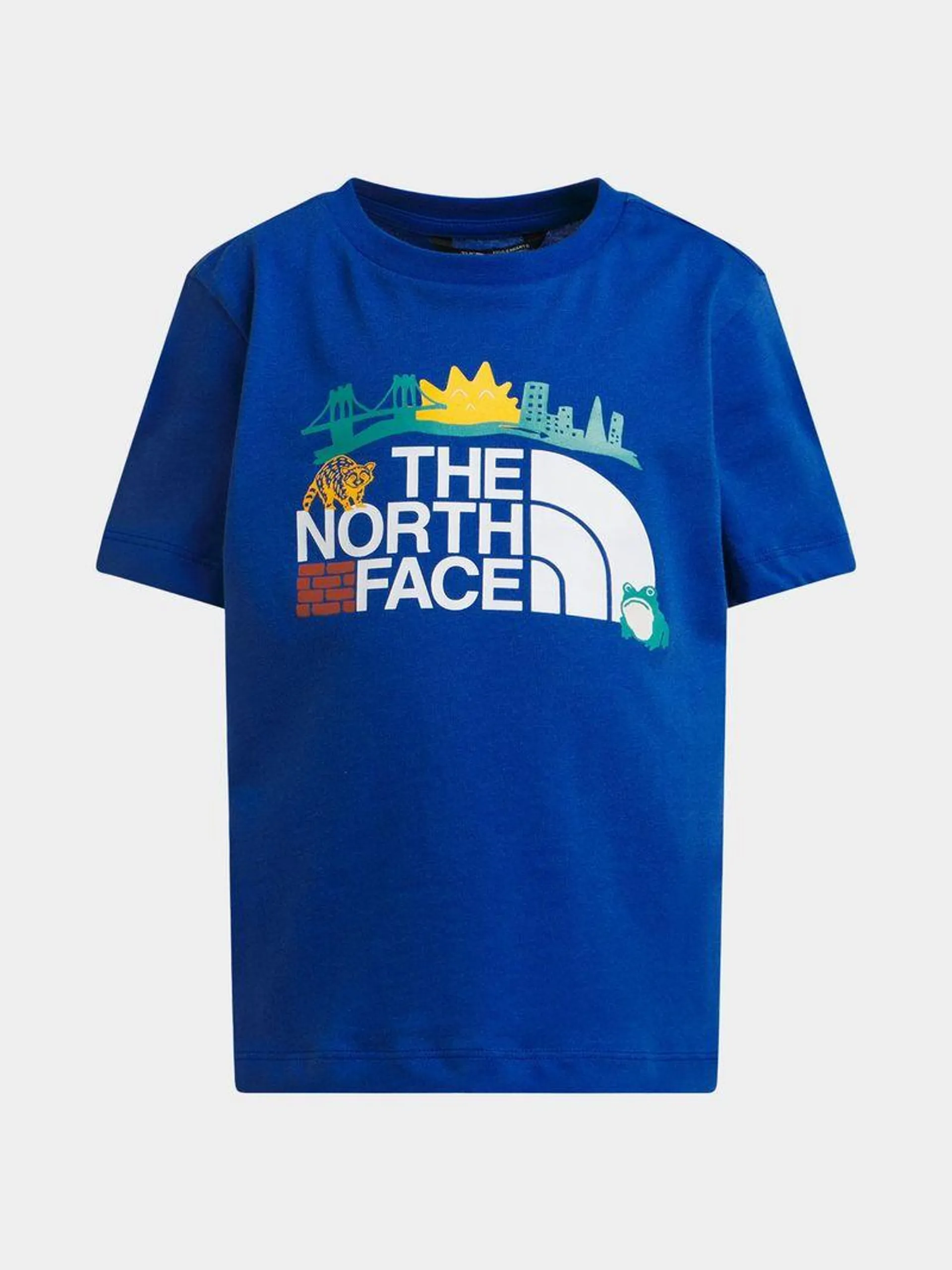 The North Face Unisex Kids Trail Map Graphic Blue T-Shirt