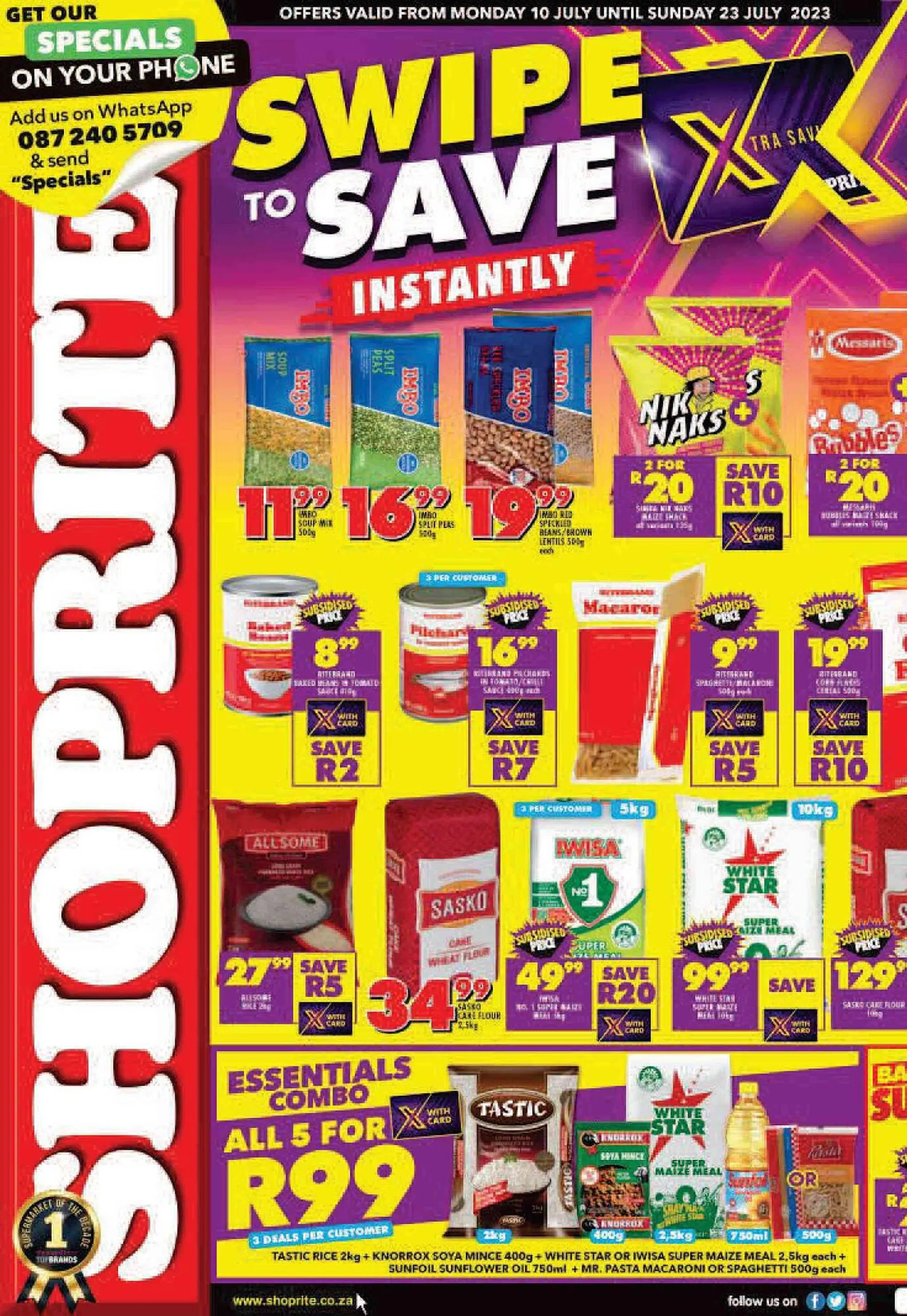 Shoprite catalogue from 10 July to 23 July 2023 - Catalogue Page 1