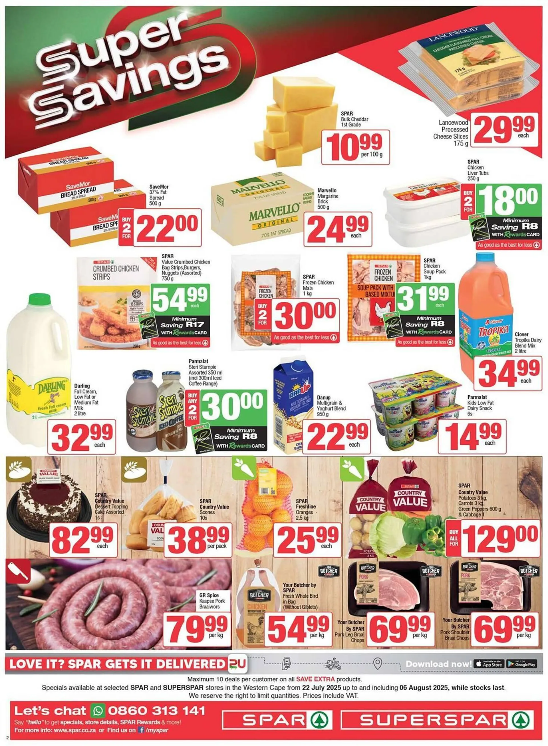 Spar catalogue from 30 July to 6 August 2025 - Catalogue Page 1