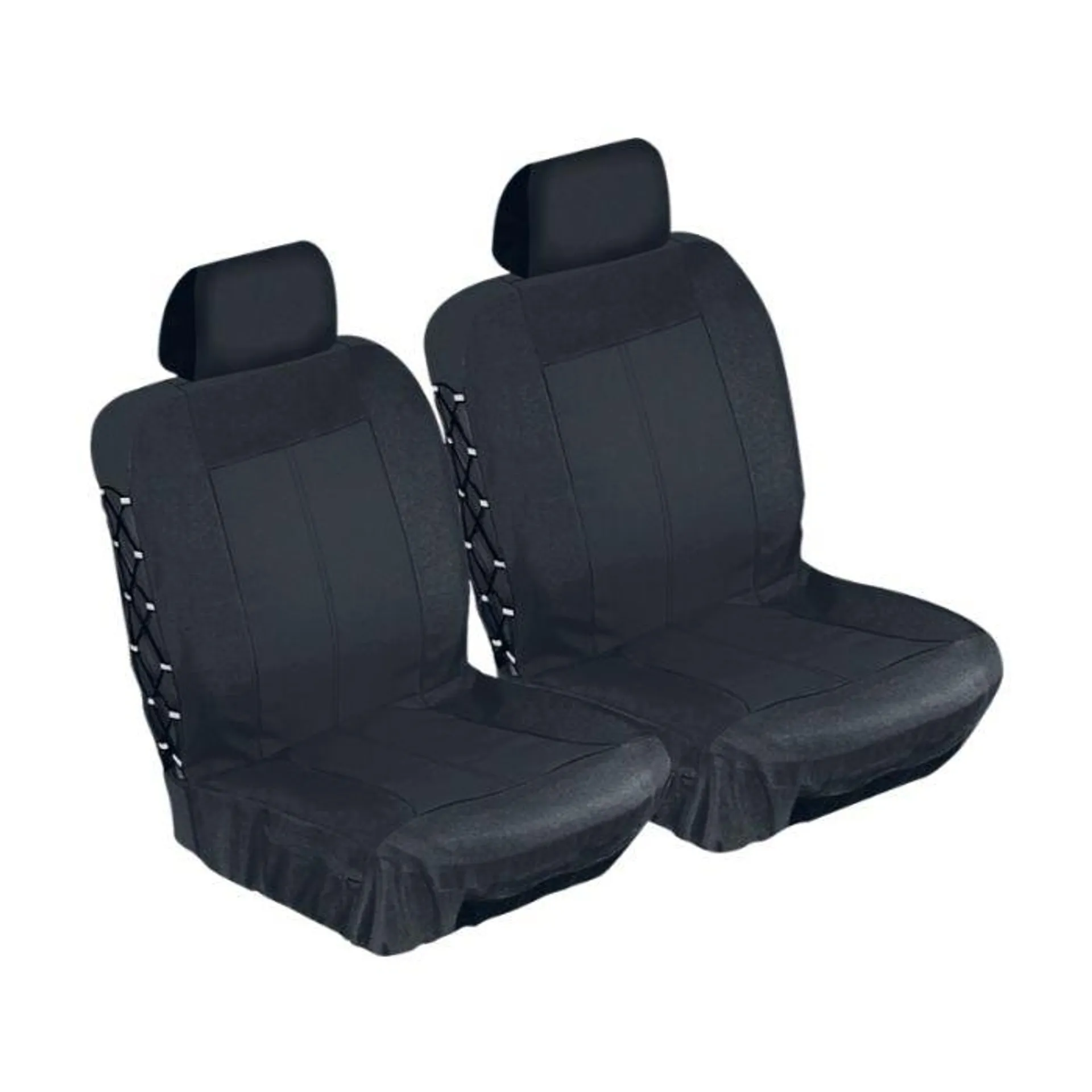 Midas Style 4X4 Safari II Seat Cover Set Front Black