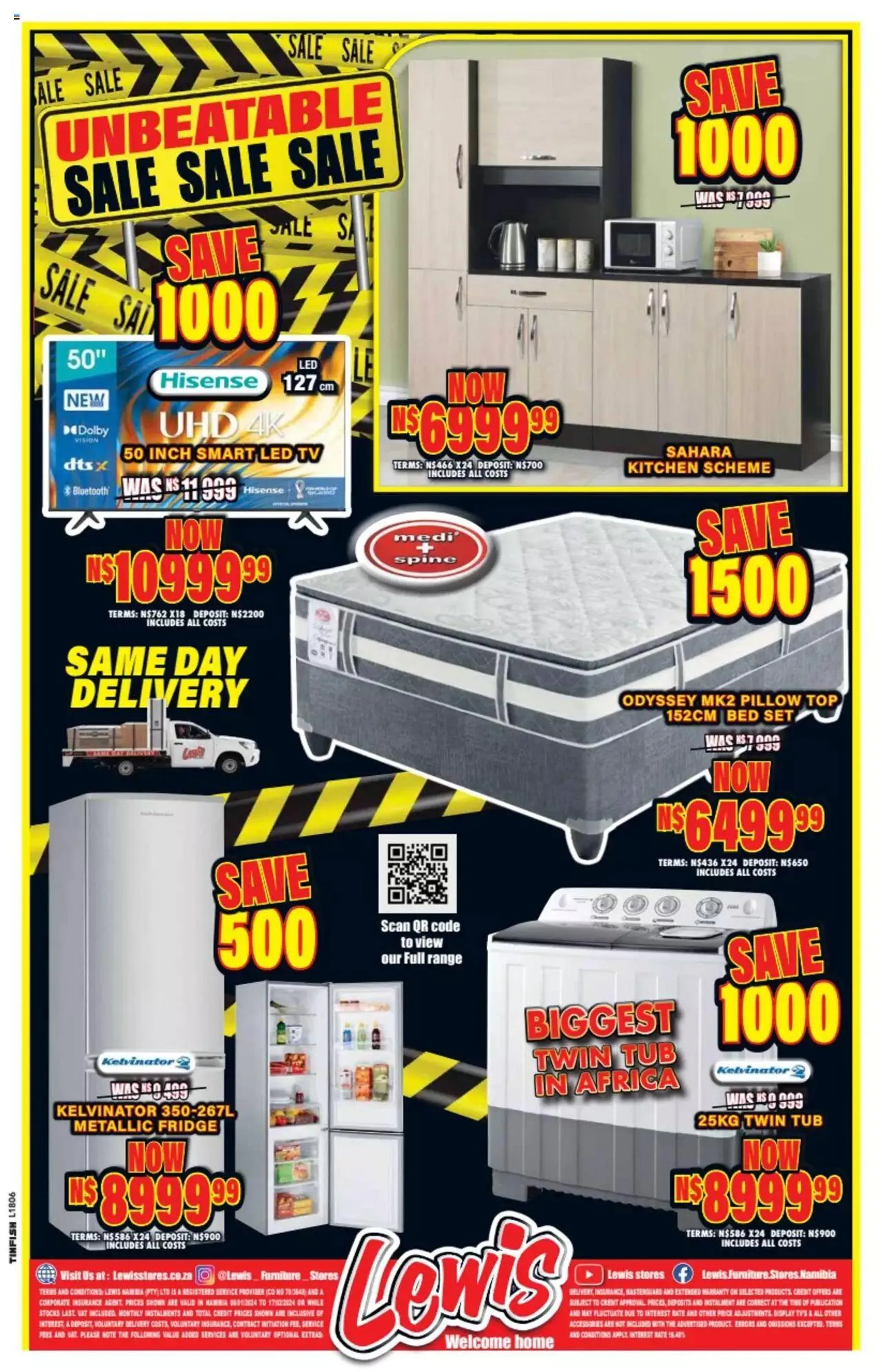 Lewis Stores - Namibia Specials - 7 January 17 February 2024 - Page 12