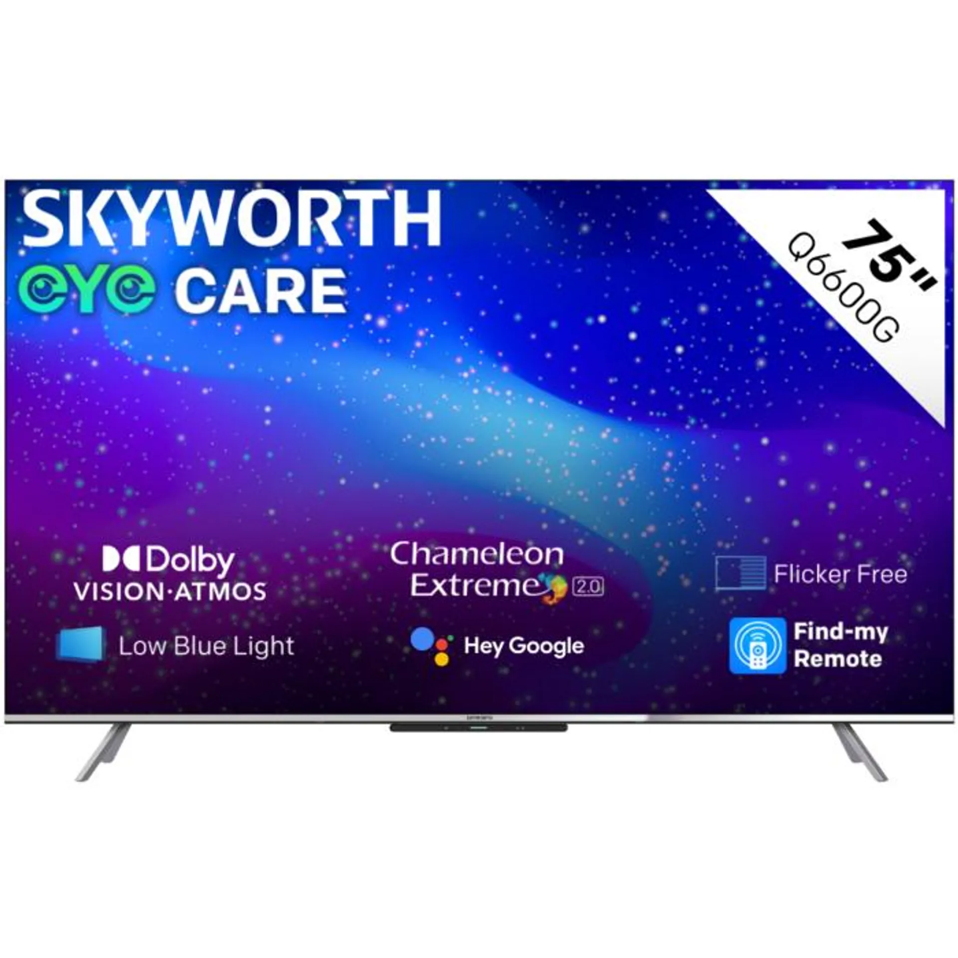 Skyworth 75-inch QLED Google TV-75Q6600G