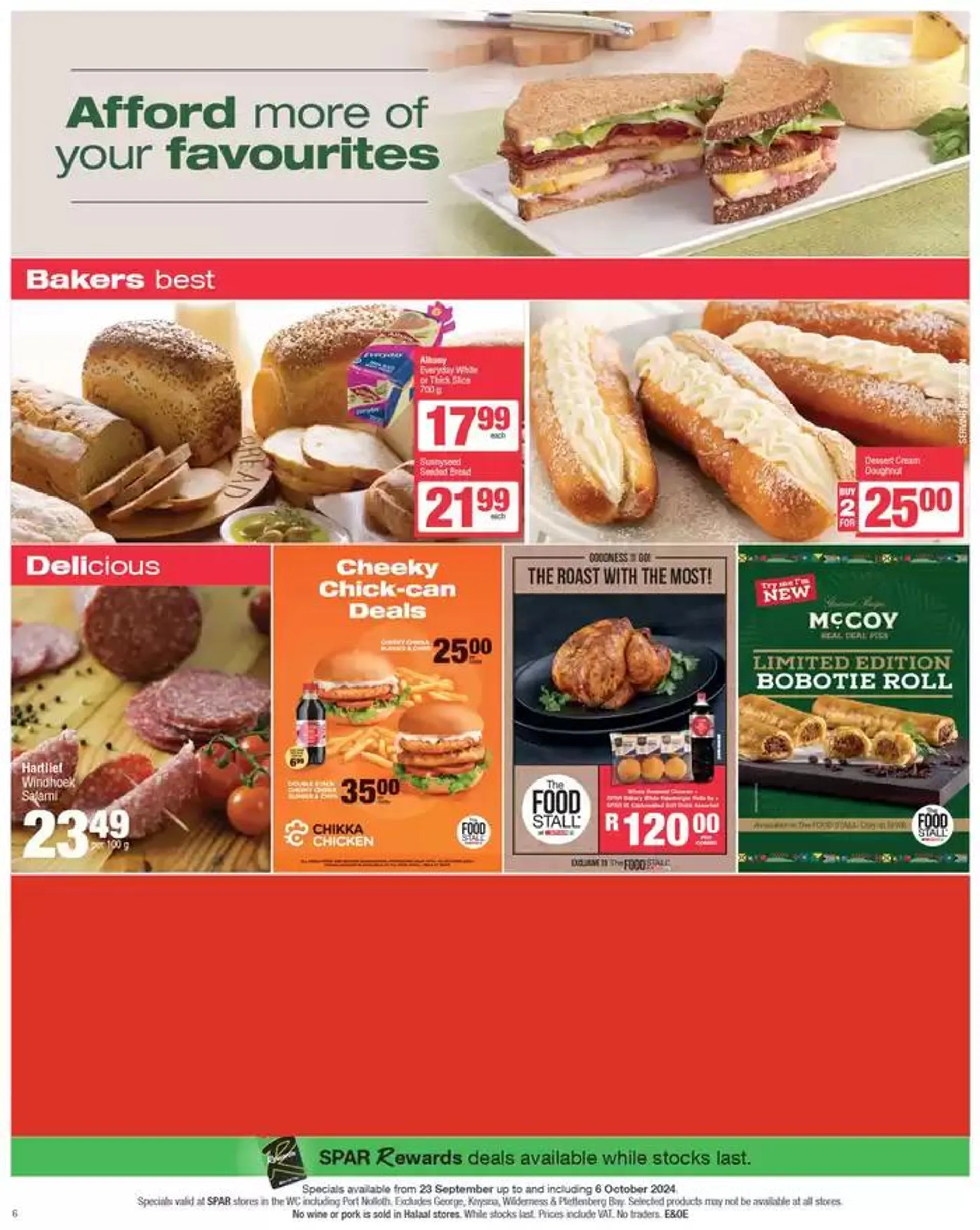 Specials Spar from 23 September to 6 October 2024 - Catalogue Page 6