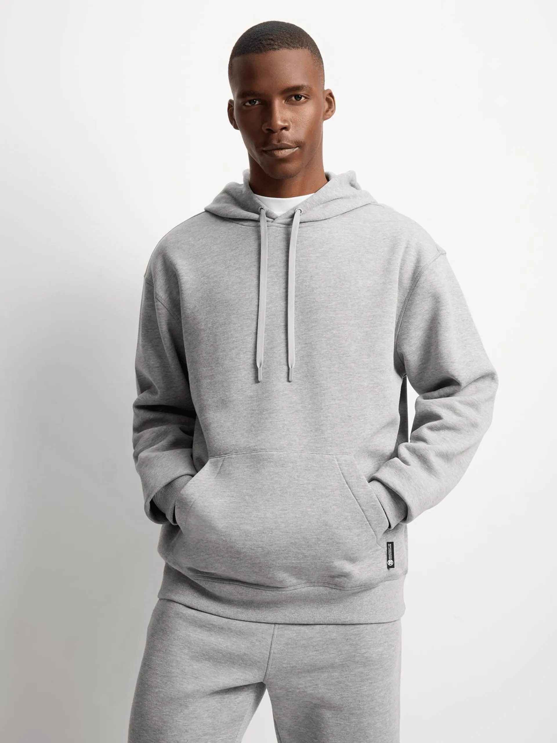 TS Mens Dynamic Fleece Grey Melange Hoodie
