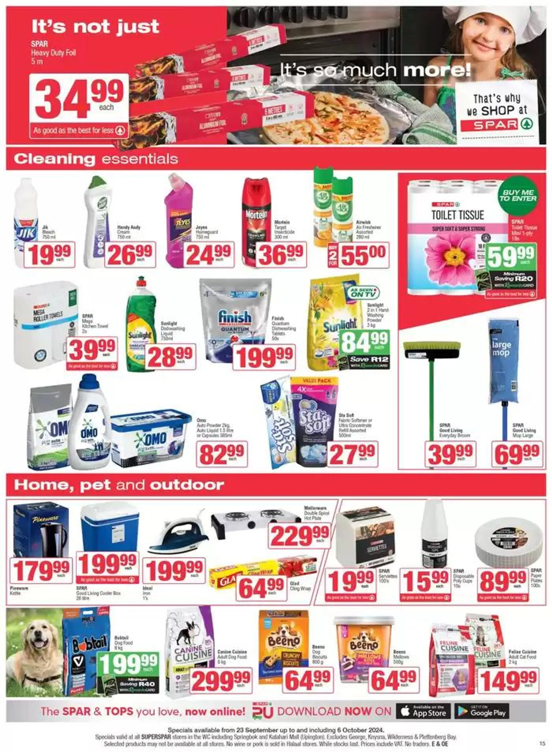 Specials SuperSpar from 24 September to 6 October 2024 - Catalogue Page 15