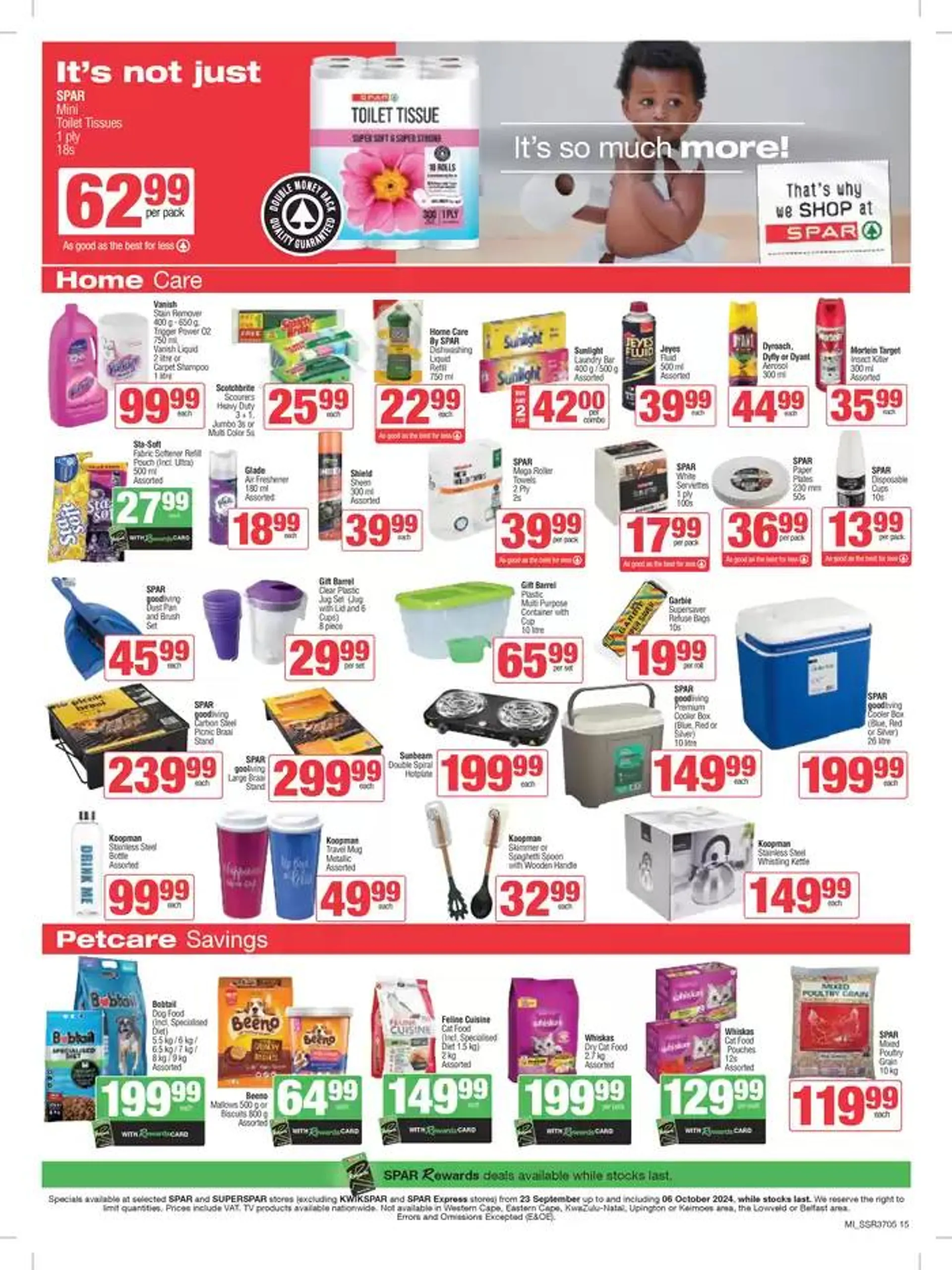 Specials Spar from 23 September to 6 October 2024 - Catalogue Page 15