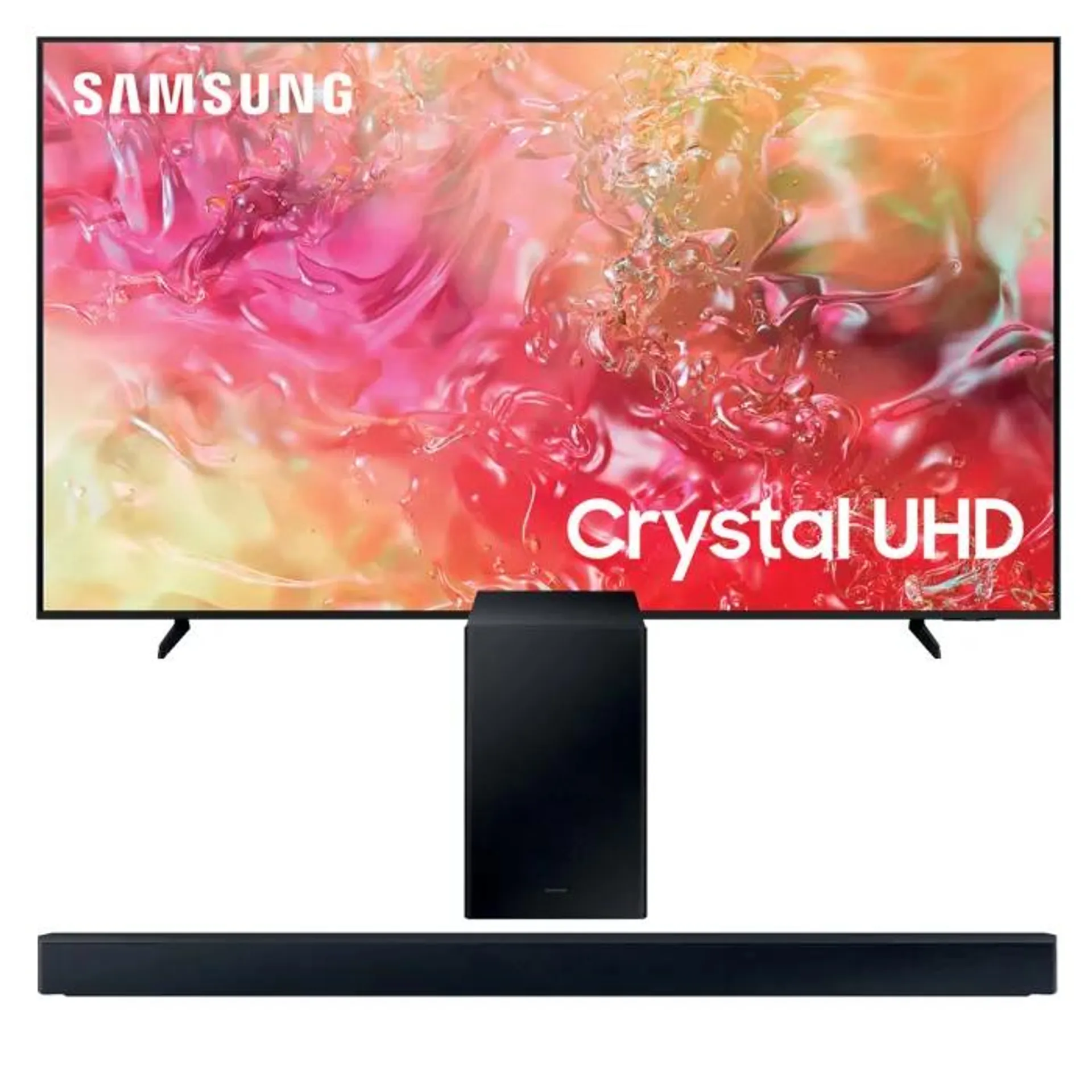 Samsung 75-inch Crystal UHD 4K-75DU7000 + Samsung HW-C450 2.1 Channel DTS Virtual:X Sound Bar