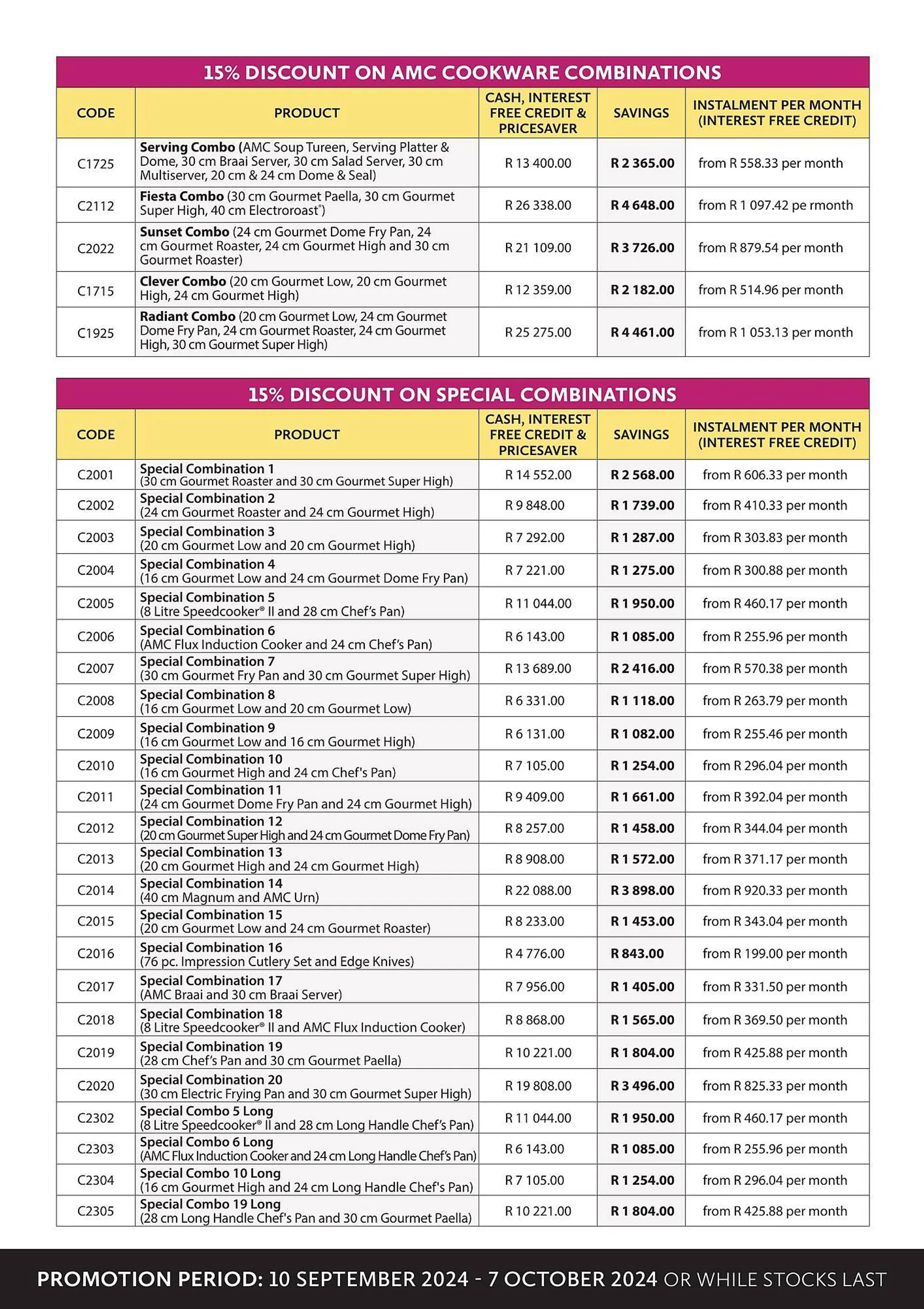 AMC Cookware catalogue from 10 September to 7 October 2024 - Catalogue Page 8