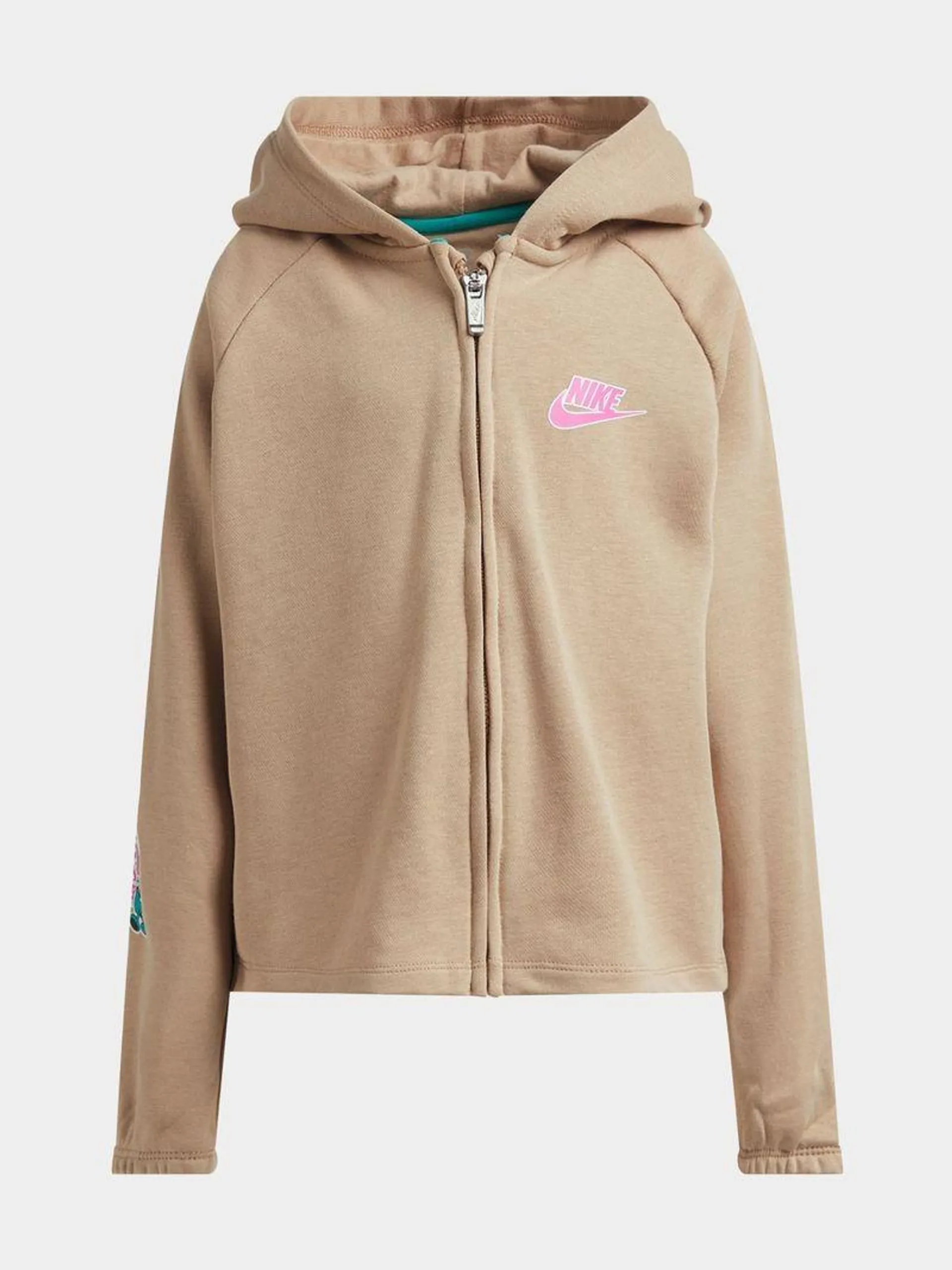 Nike Girls Kids Notebook Tan Hoodie