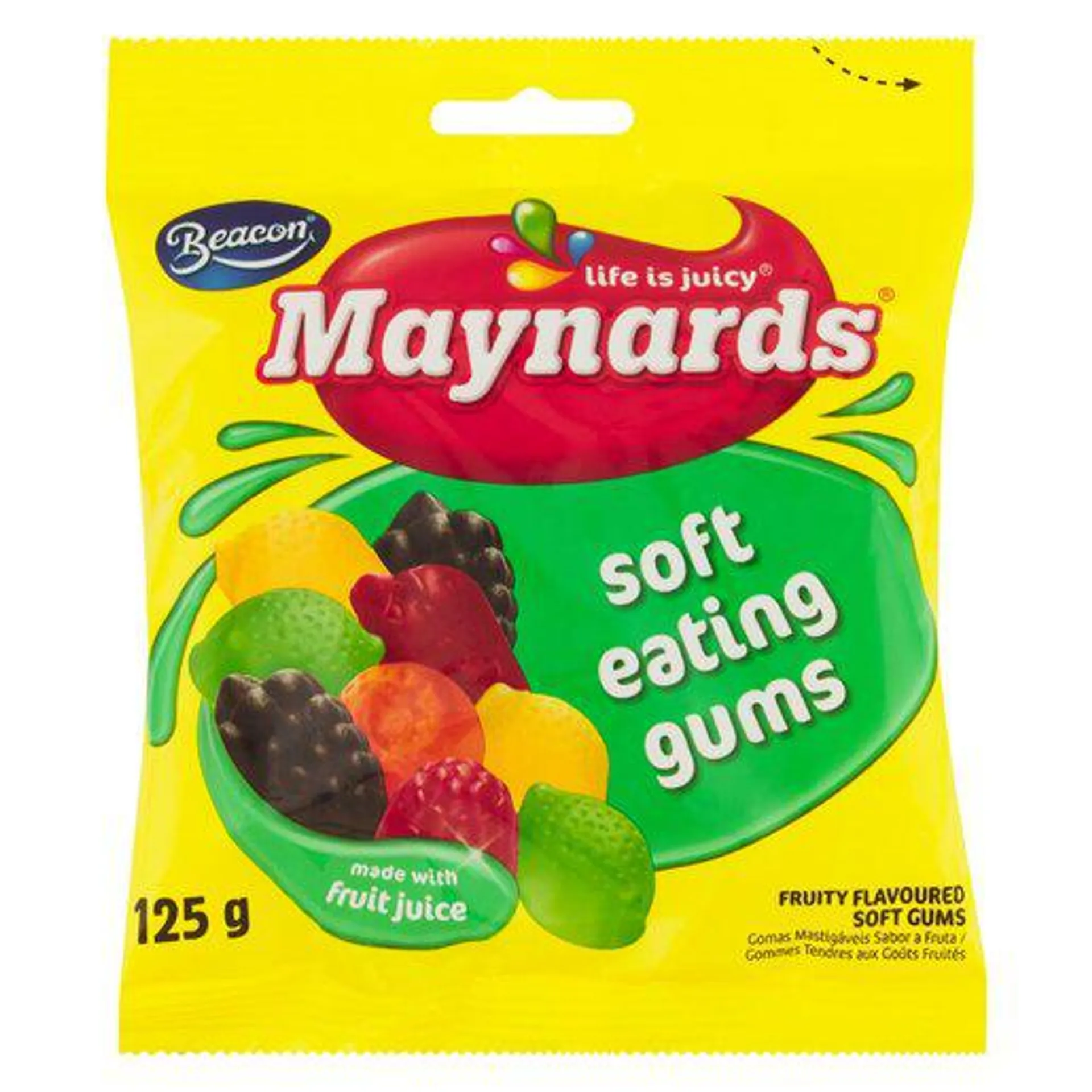 Maynards Sweets Soft Fruity Gums 125g