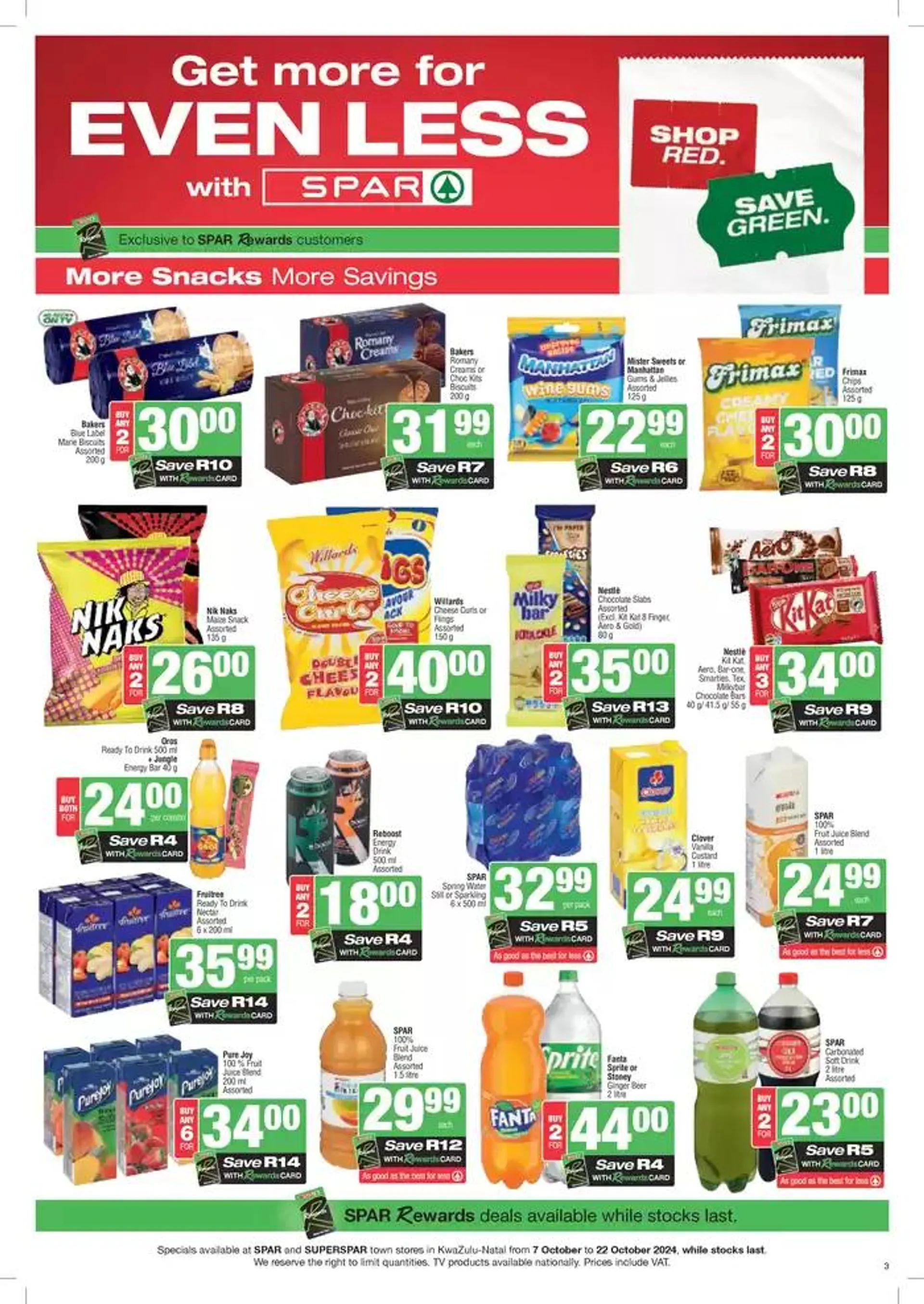 Specials Spar from 7 October to 22 October 2024 - Catalogue Page 3