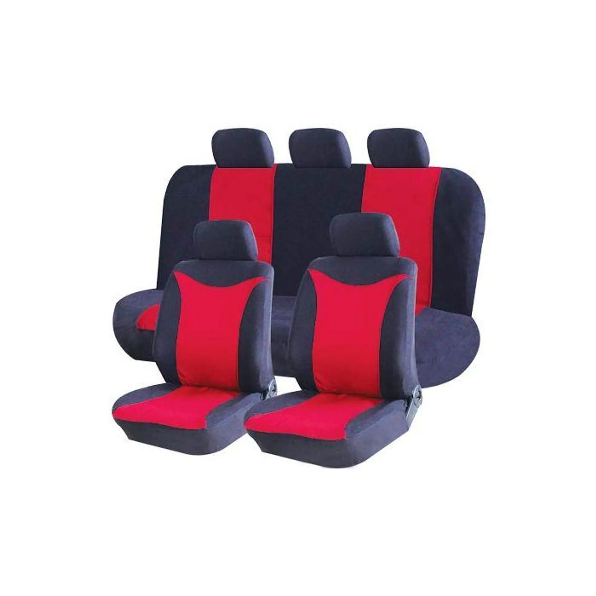 BIRDS EYE SEAT COVER SET RED