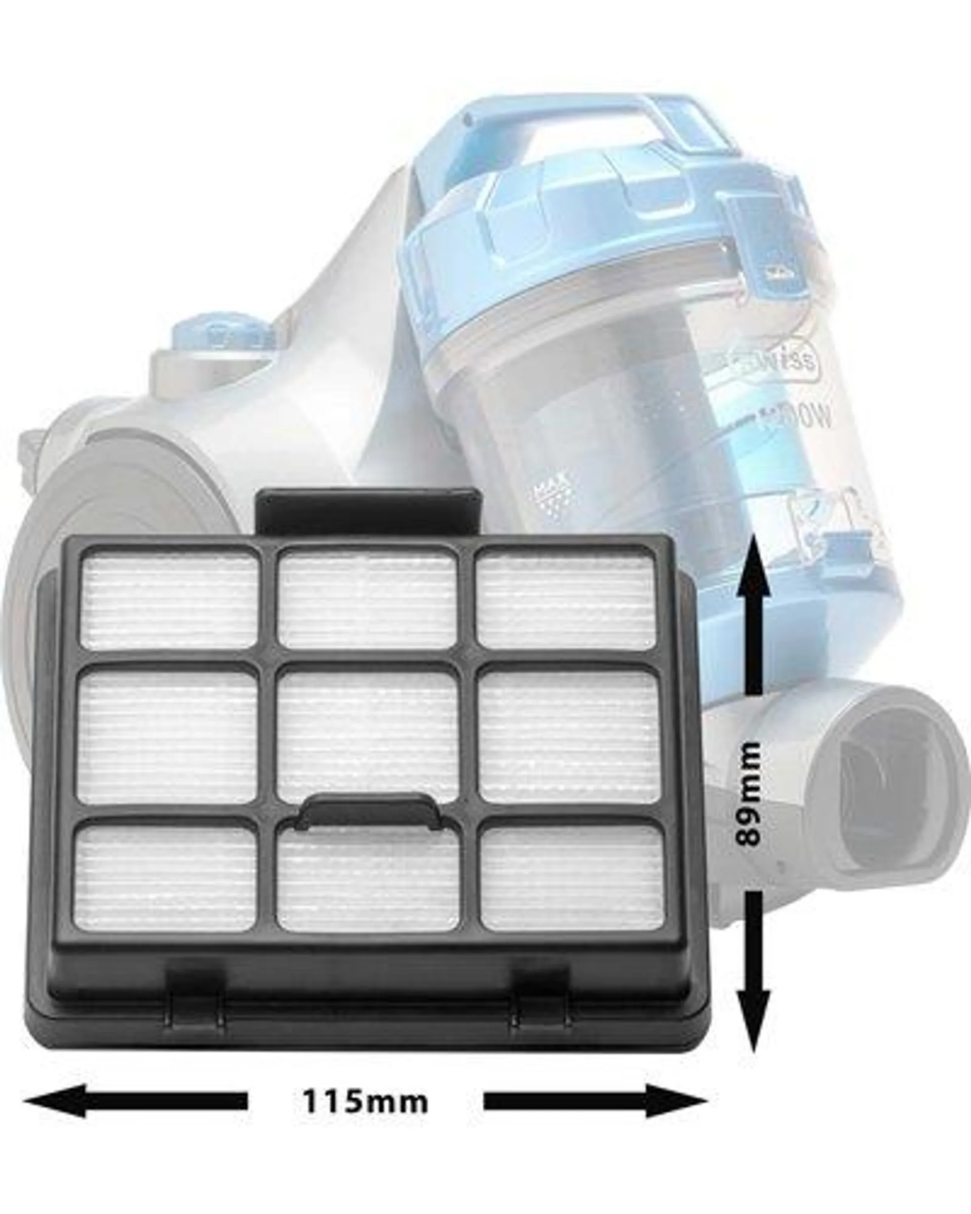 Swiss Indigo Hepa Vacuum Filter