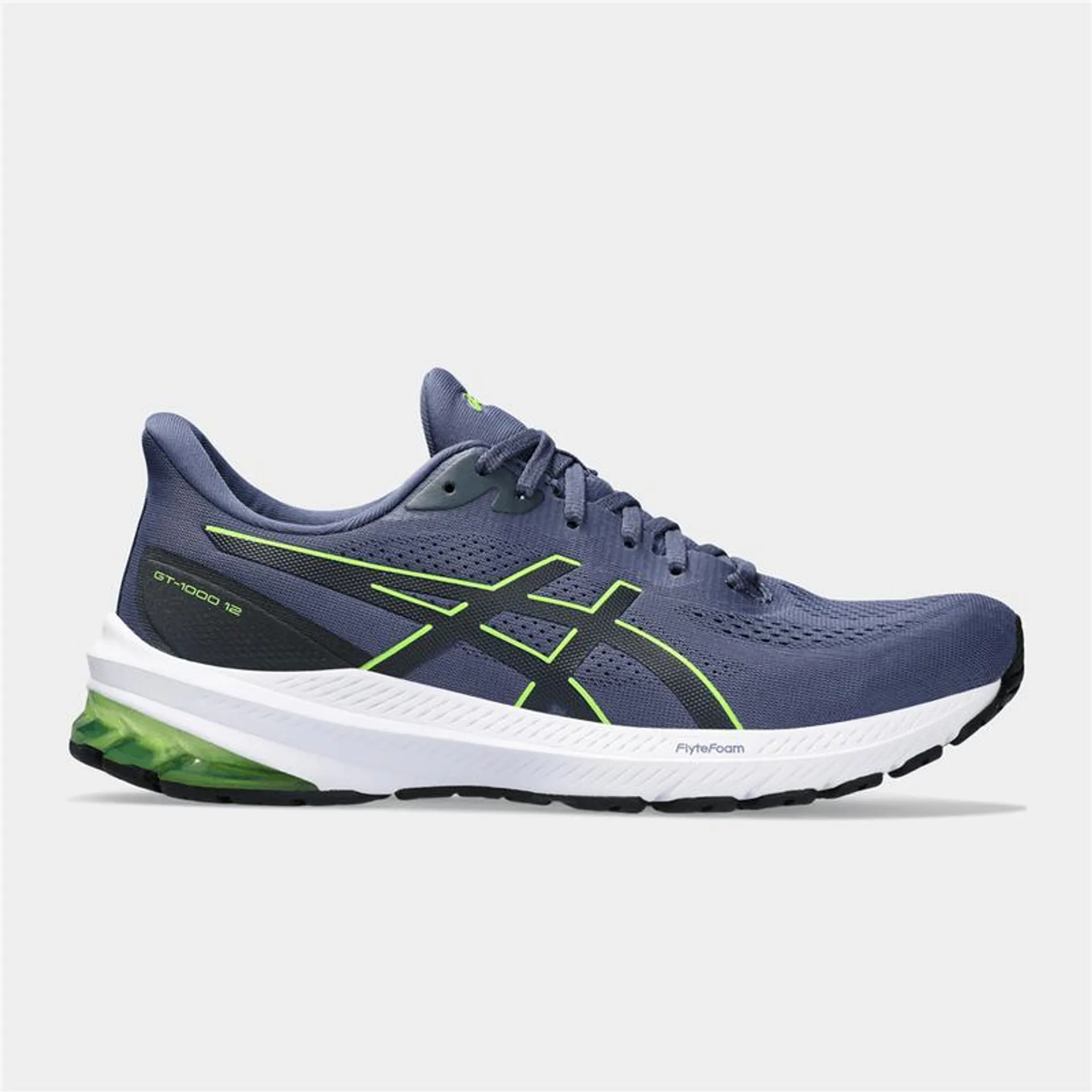 Mens Asics Gel GT-1000 12 Blue/Lime Running Shoes