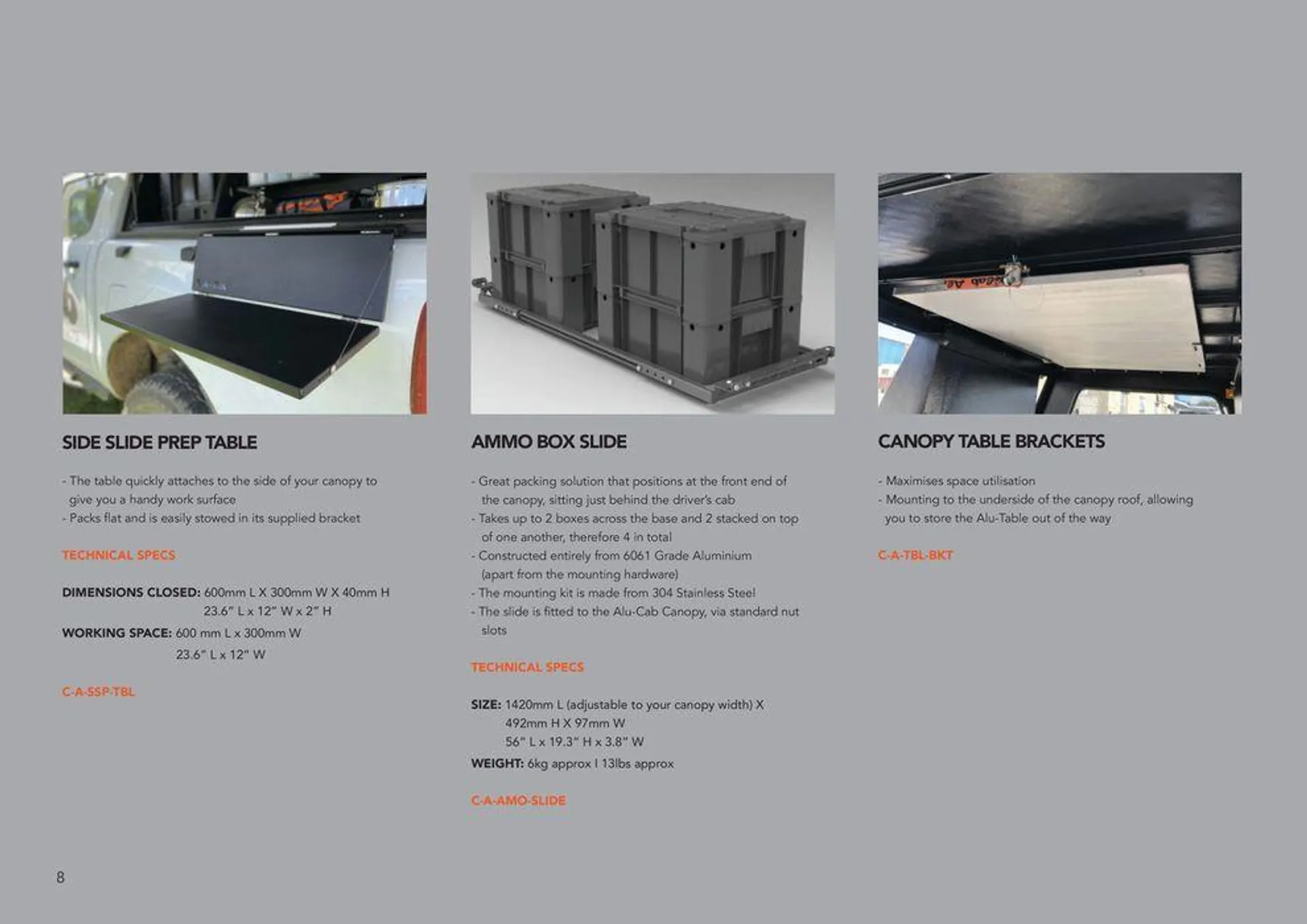 Alu-Cab Catalogue 2023 from 4 October to 30 June 2024 - Catalogue Page 8