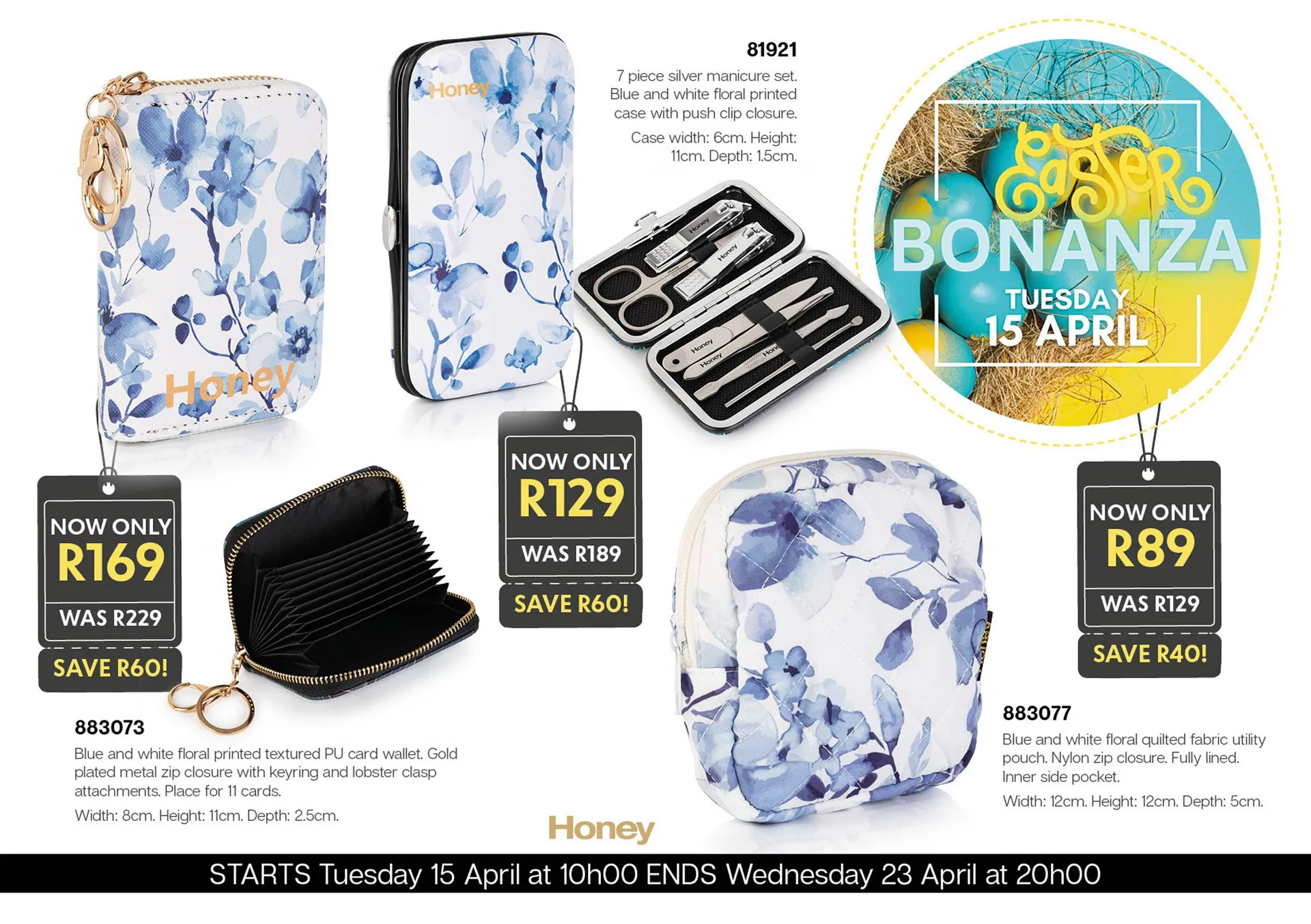 Honey Fashion Accessories catalogue from 17 April to 23 April 2025 - Catalogue Page 1