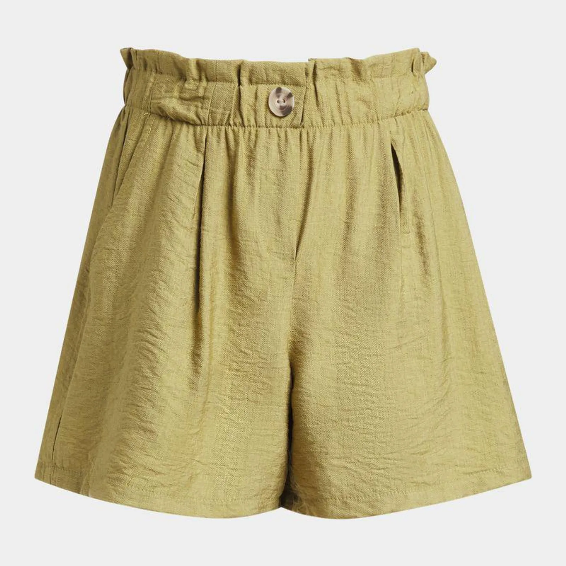 Older Girls Faux Linen Shorts