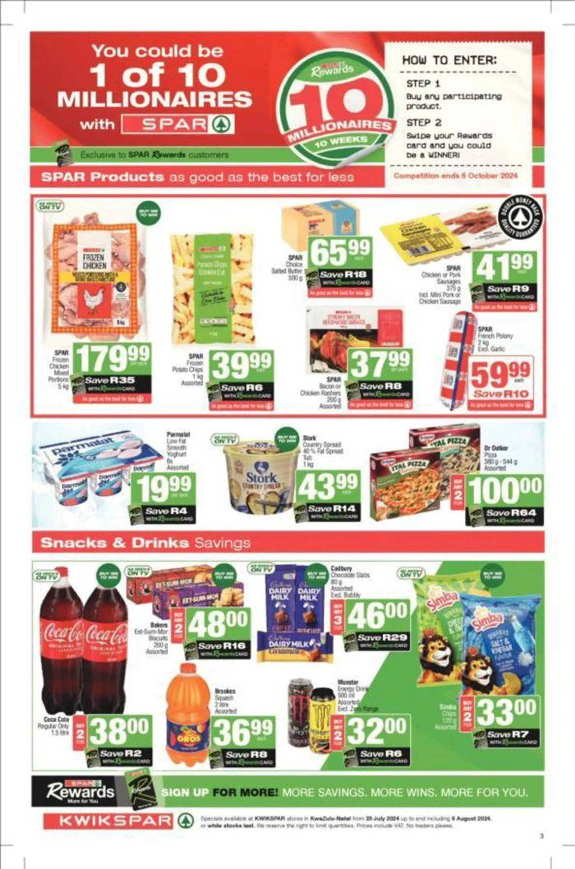 KwikSpar weekly specials from 25 July to 6 August 2024 - Catalogue Page 3