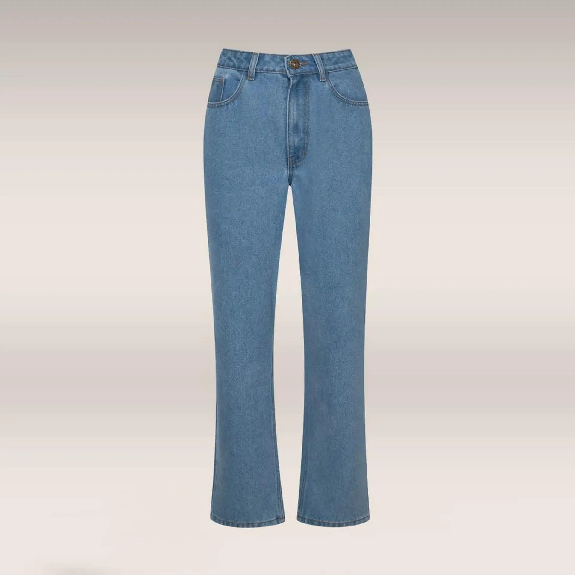 Comfort stretch straight leg jeans light blue