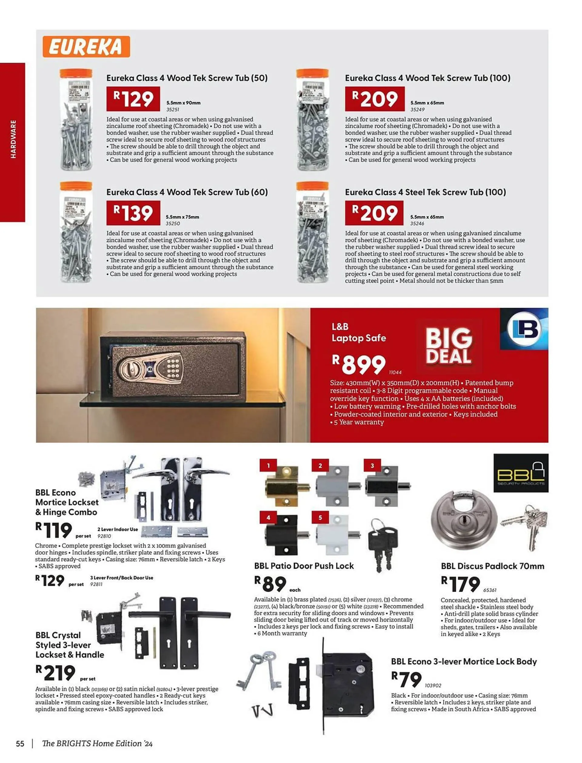 Brights Hardware catalogue from 25 November to 24 December 2024 - Catalogue Page 56