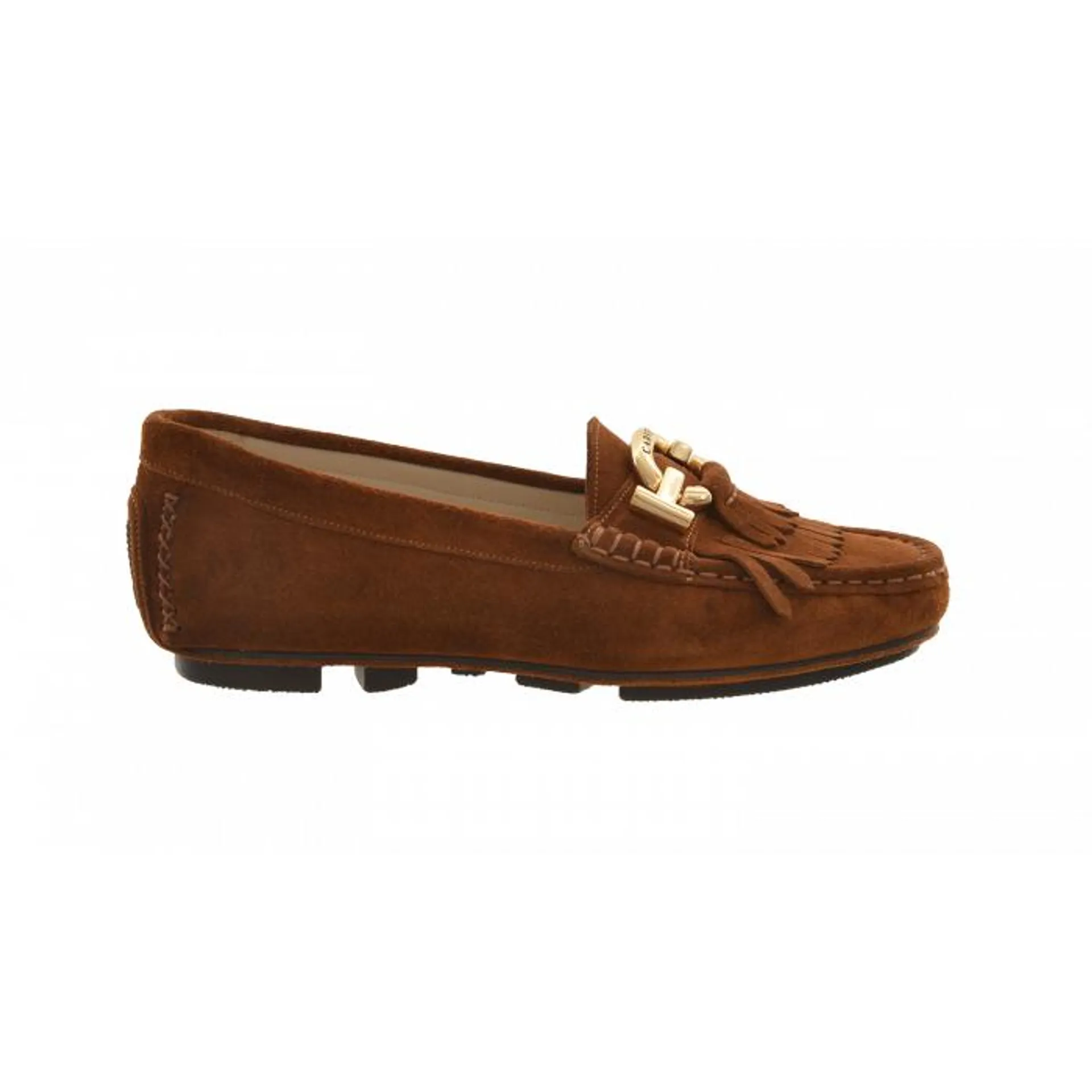 Carvela 5 Step Fringe Suede Moccasin