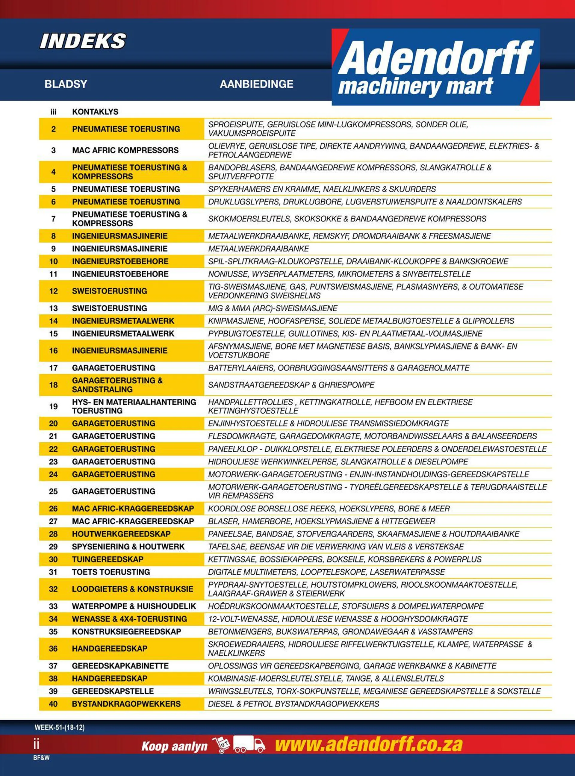 Adendorff Machinery Mart Current catalogue from 18 December to 18 January 2024 - Catalogue Page 2