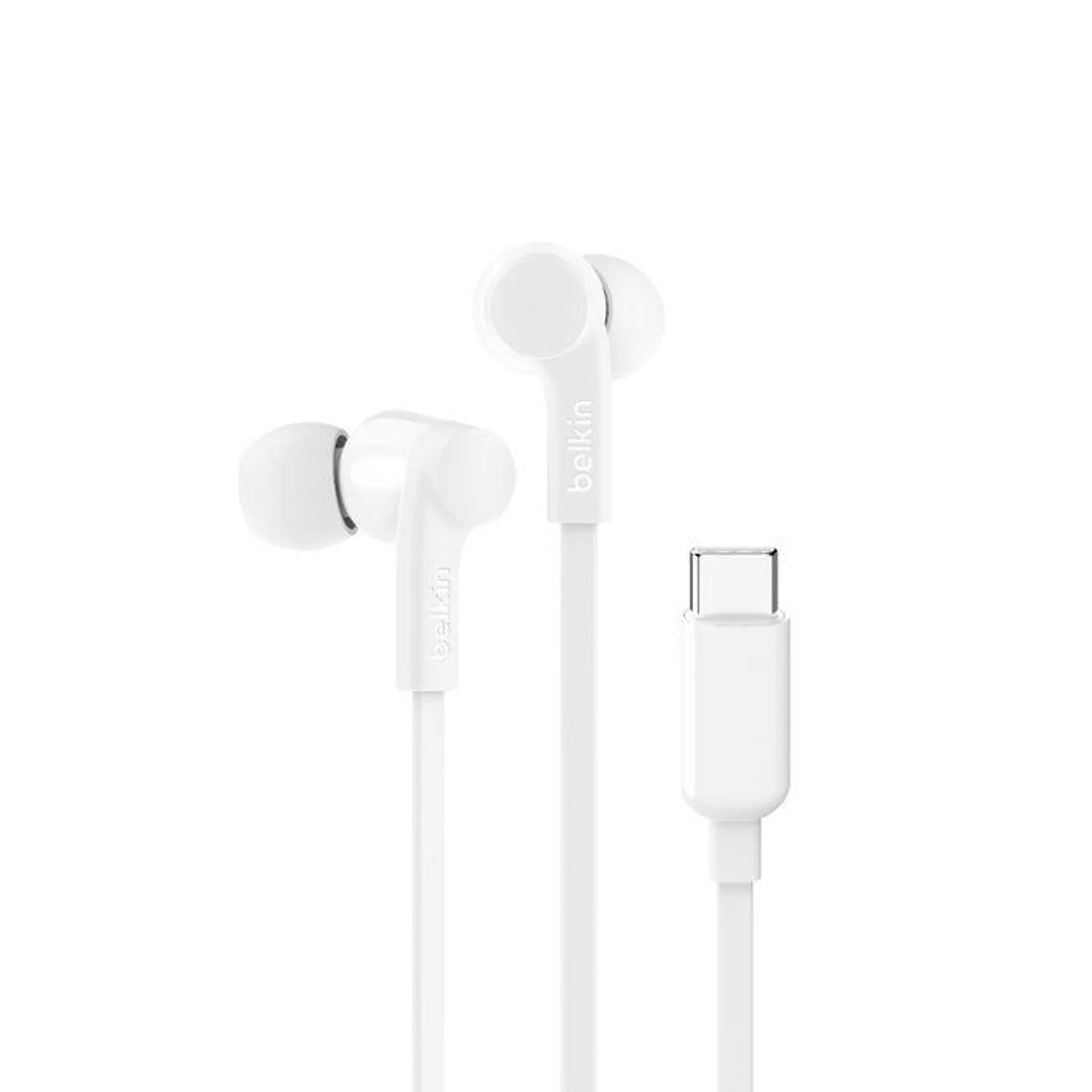 Belkin SoundForm In-Ear Headphones with USB-C Connector - White