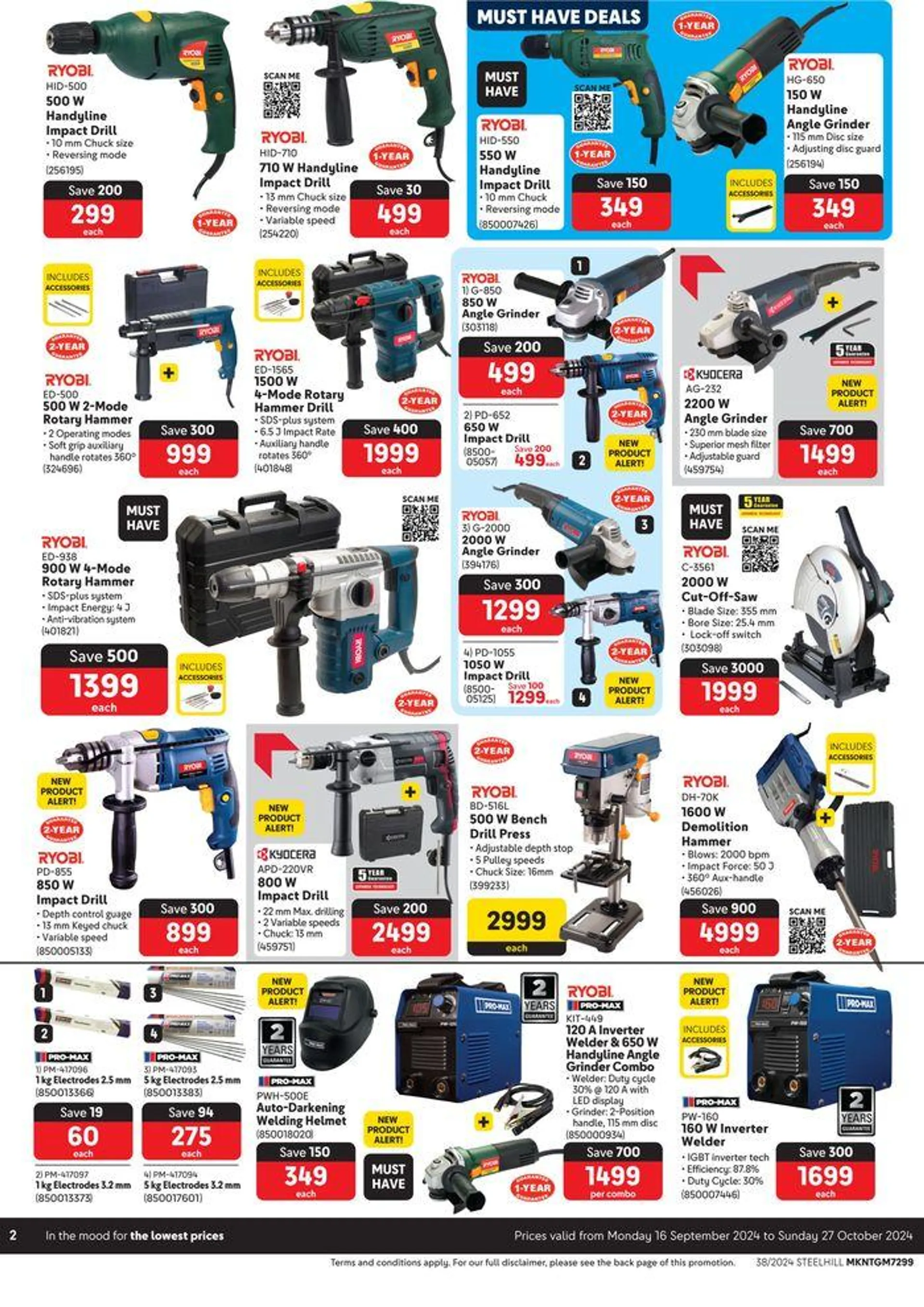 Makro : Ryobi from 16 September to 27 October 2024 - Catalogue Page 2