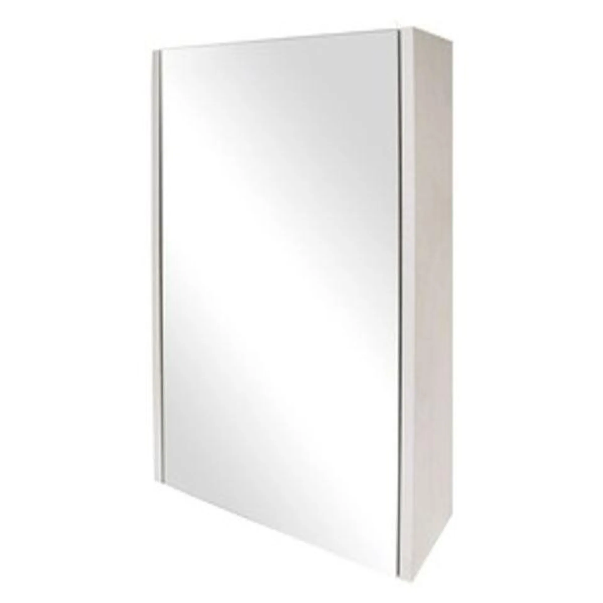 Bathroom mirror cabinet one door white 60 x 45 x 12