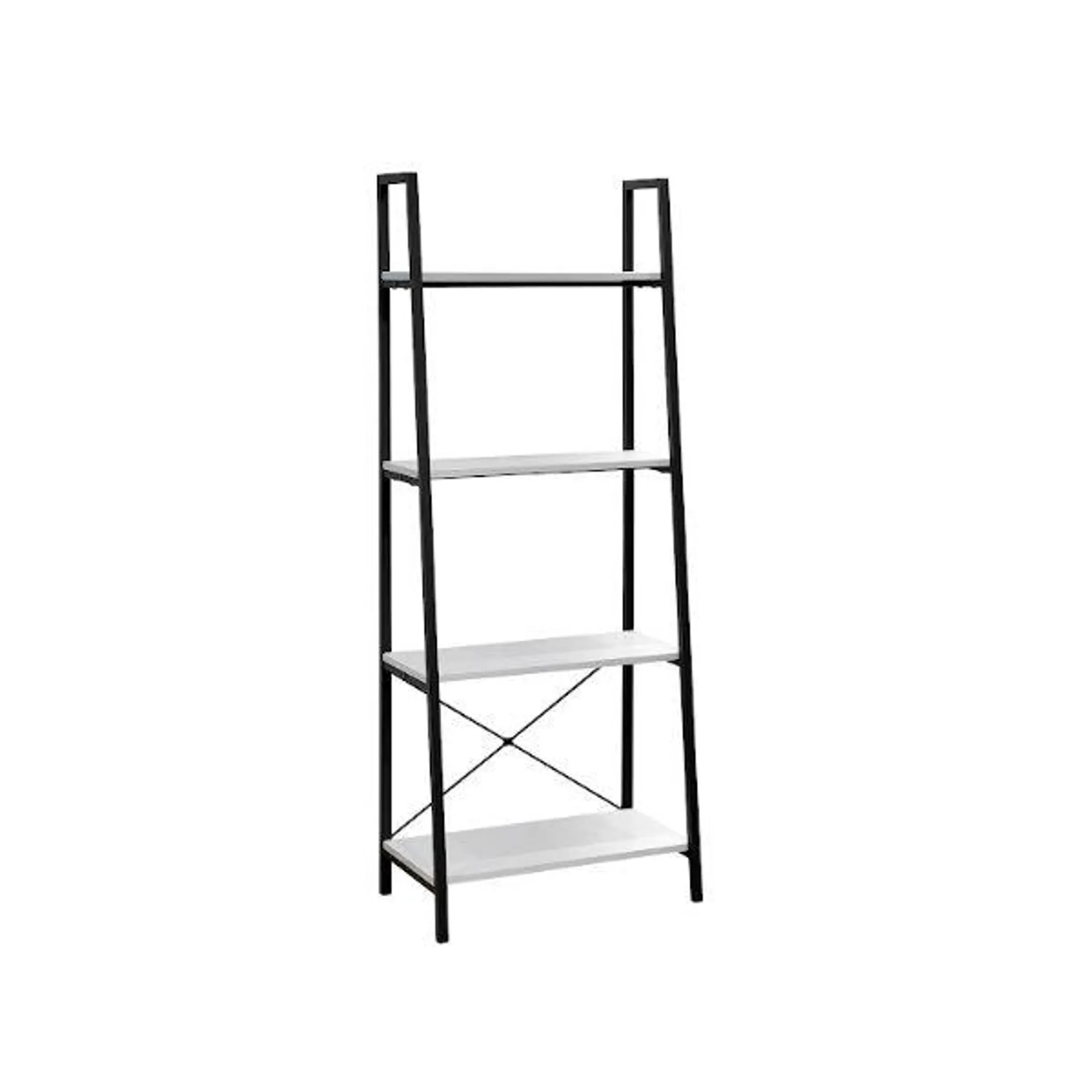 Lisbon Super-White 4-Tier Ladders Shelf