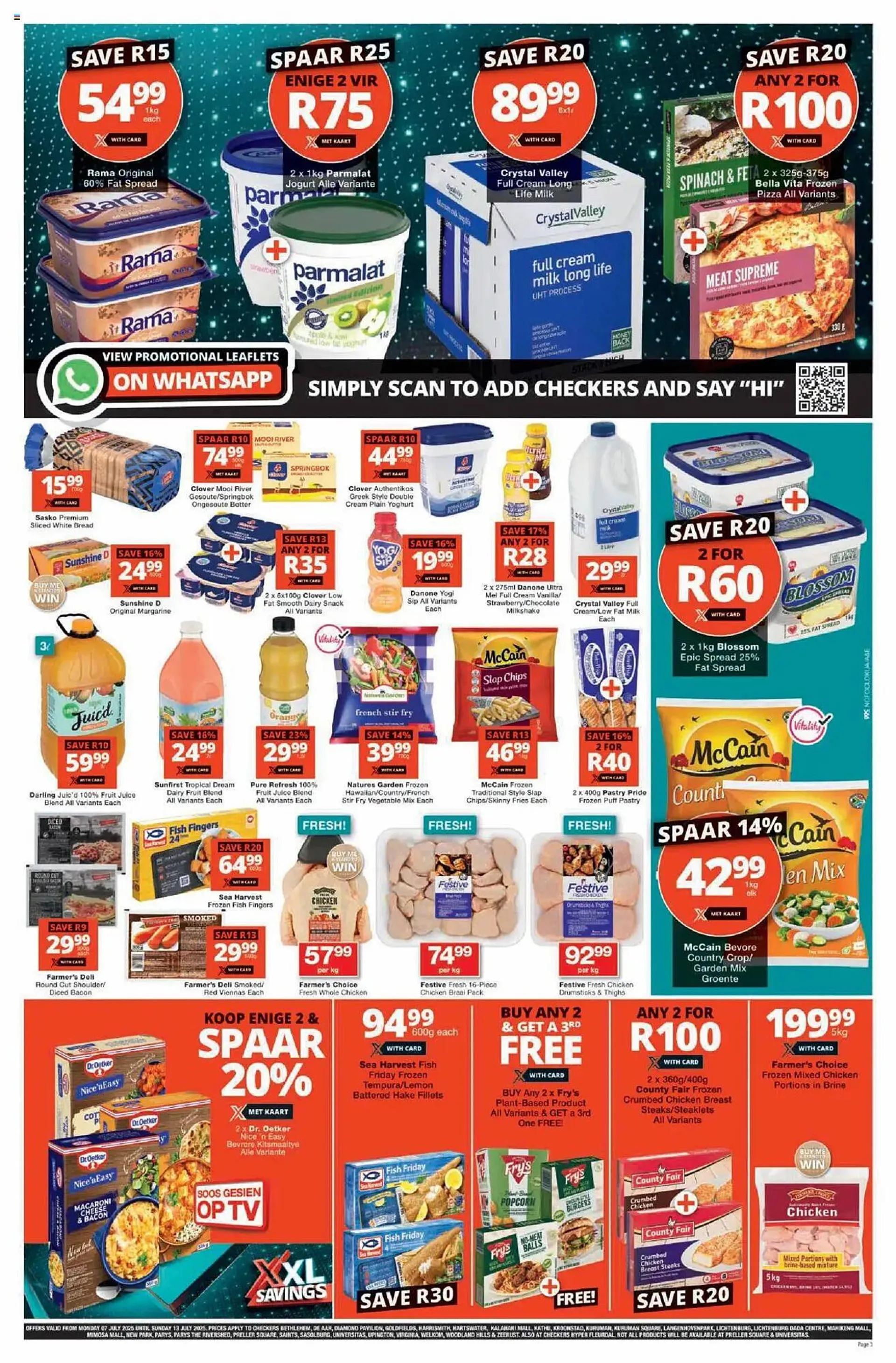 Checkers catalogue from 7 July to 13 July 2025 - Catalogue Page 1