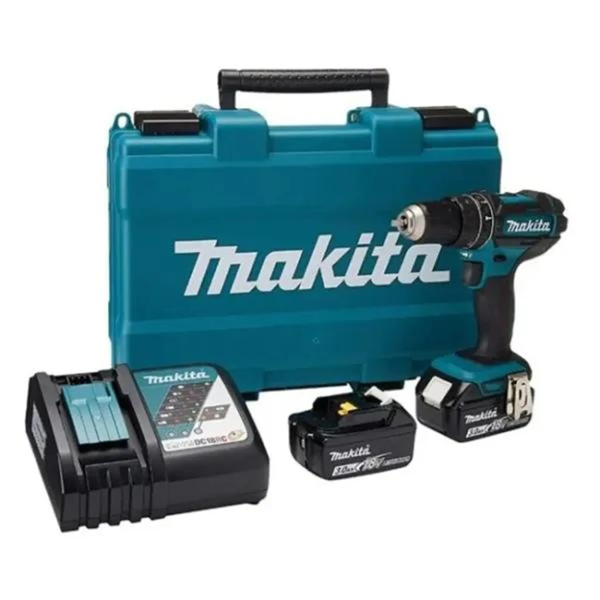 Makita DHP482RFE 18V Cordless Impact Drill Driver Set