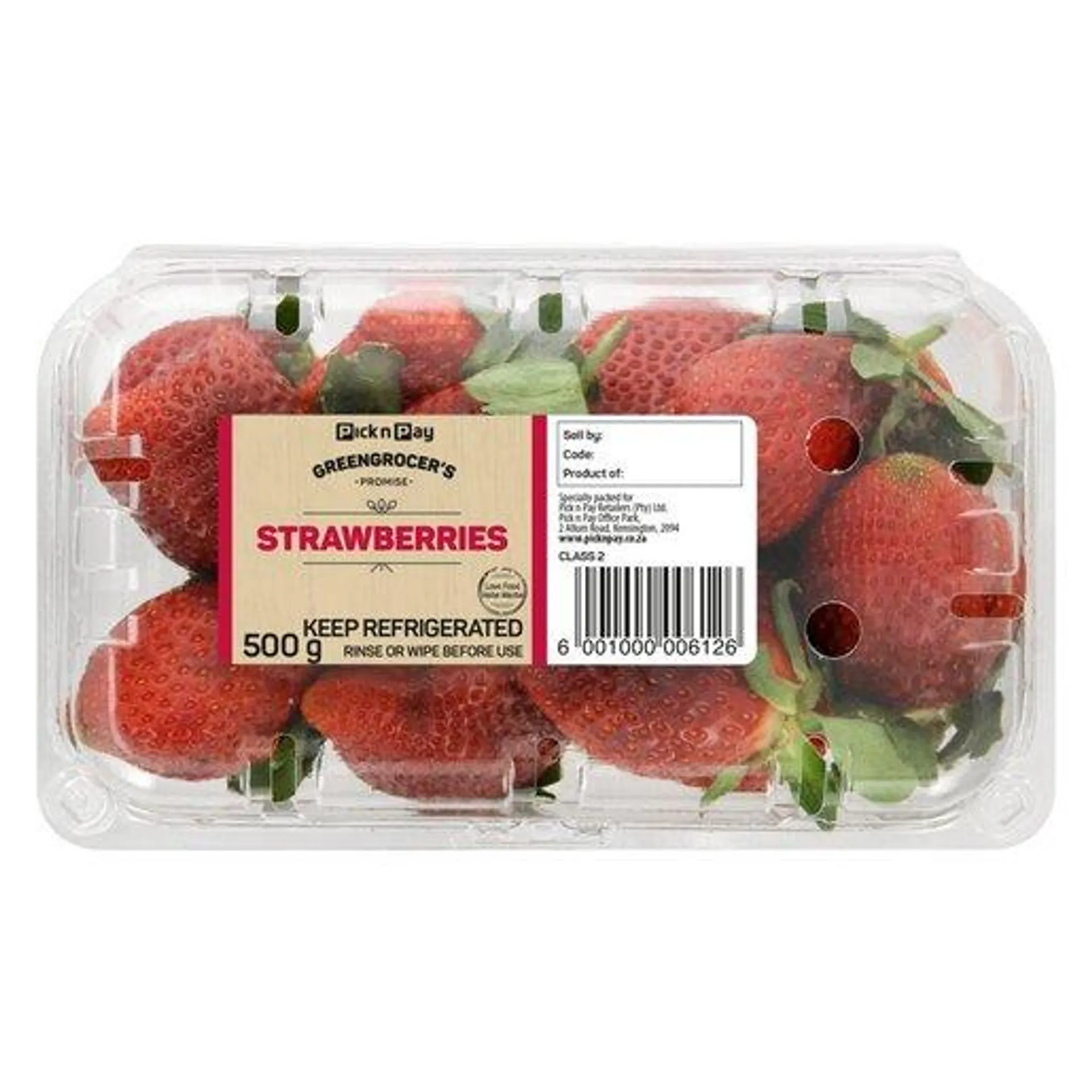 PnP Strawberries 500g