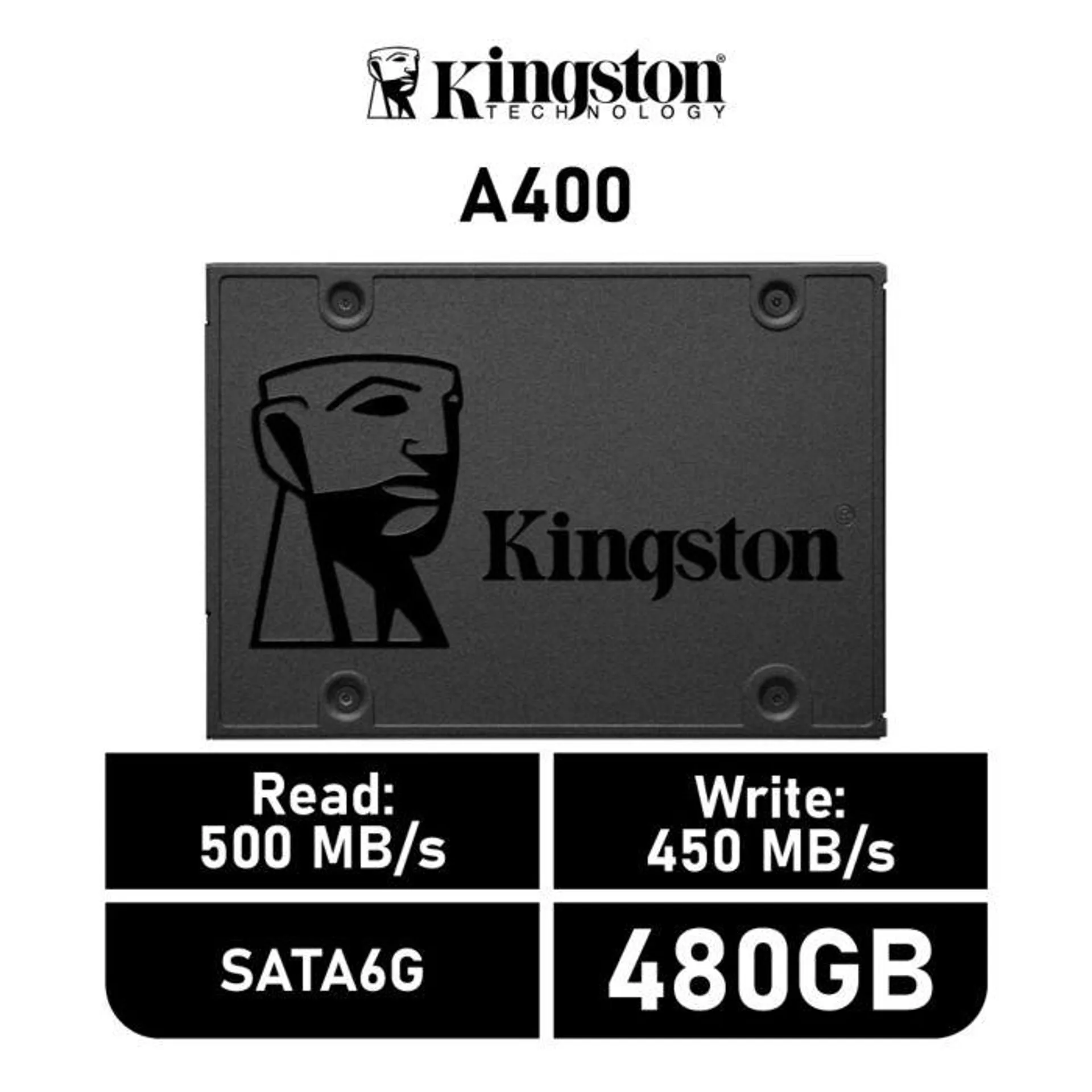 Kingston A400 480GB SATA6G SA400S37/480G 2.5" Solid State Drive
