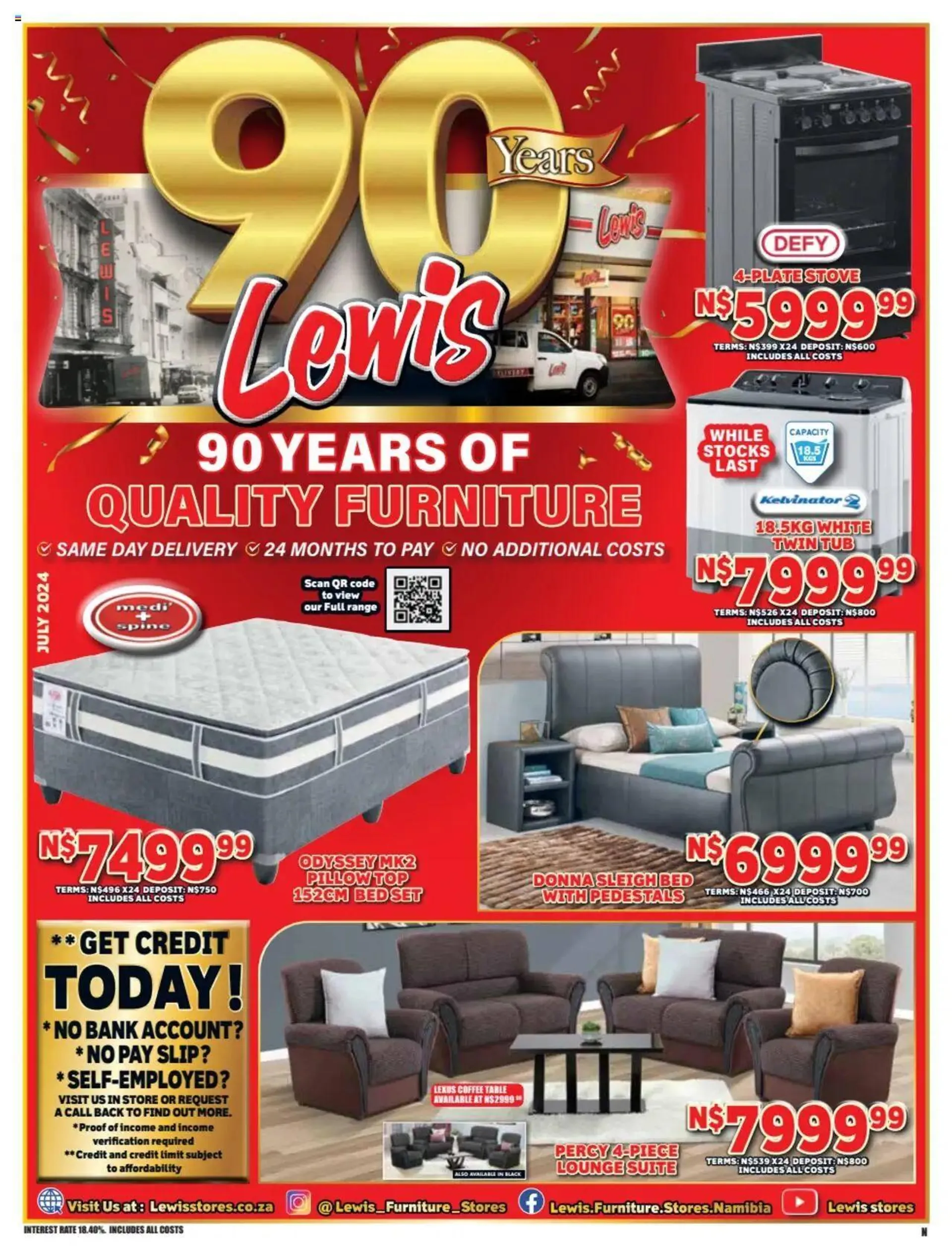 Lewis Stores - Namibia Leaflet - 0