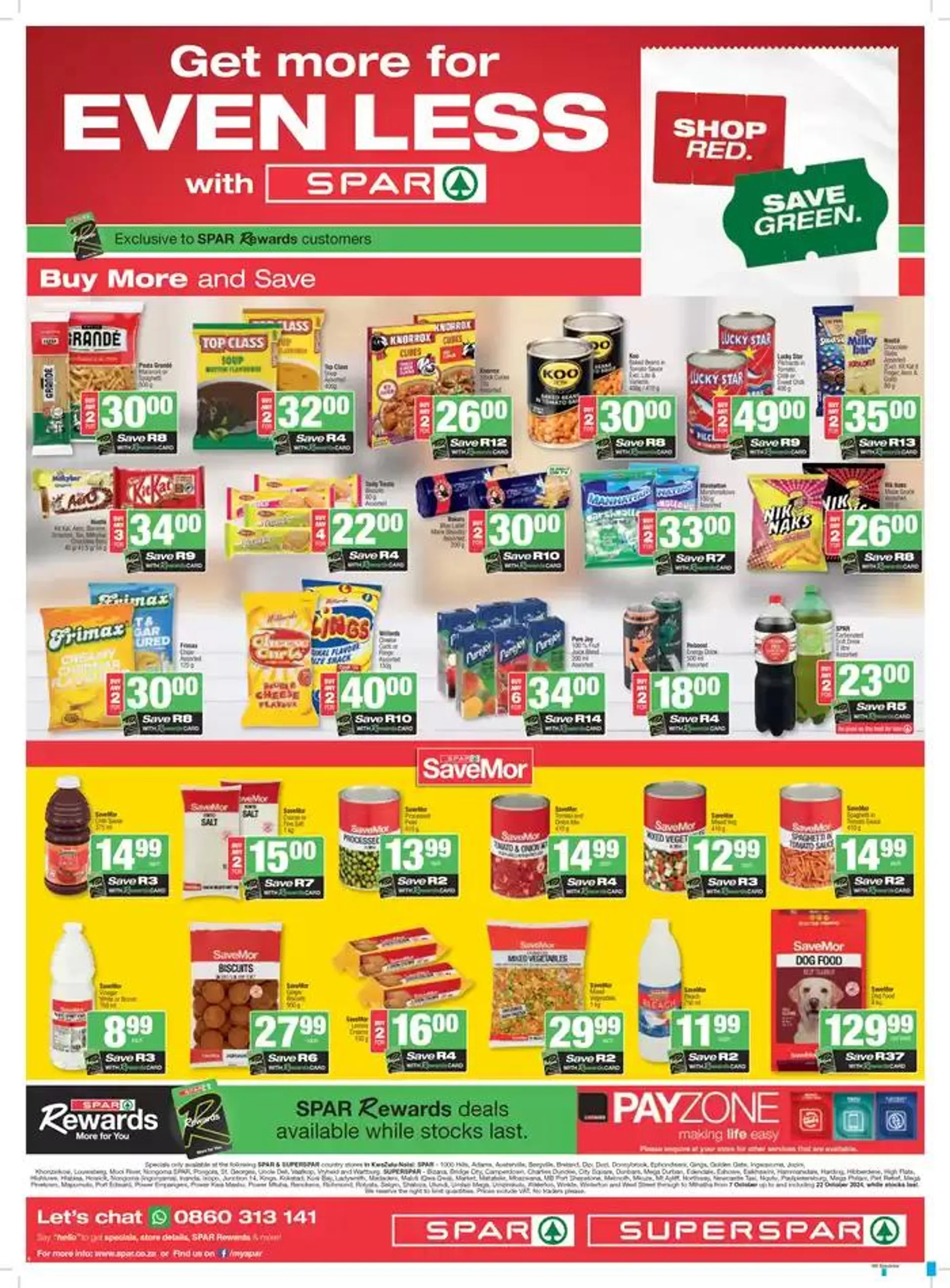 Specials Spar from 7 October to 22 October 2024 - Catalogue Page 4